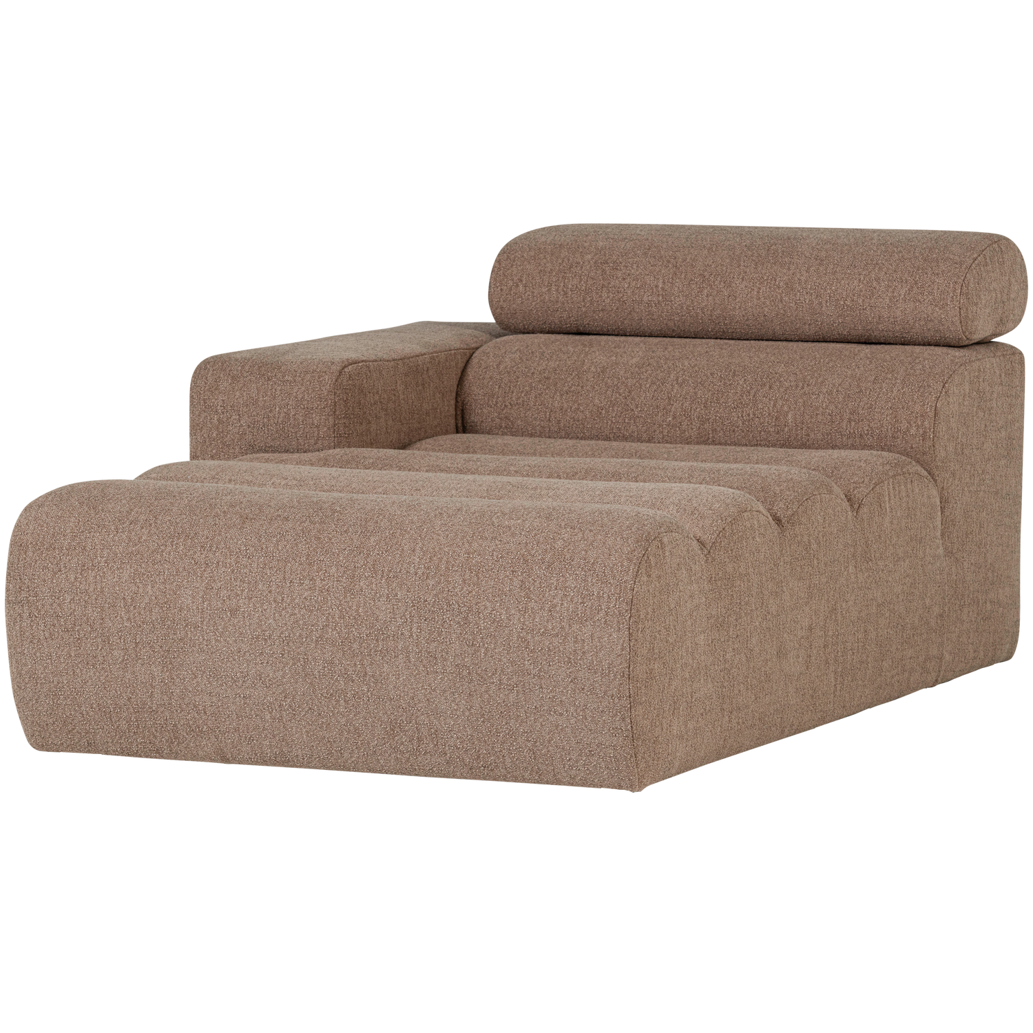 NOVI CHAISE LONGUE ELEMENT LEFT BOUCLE TAUPE