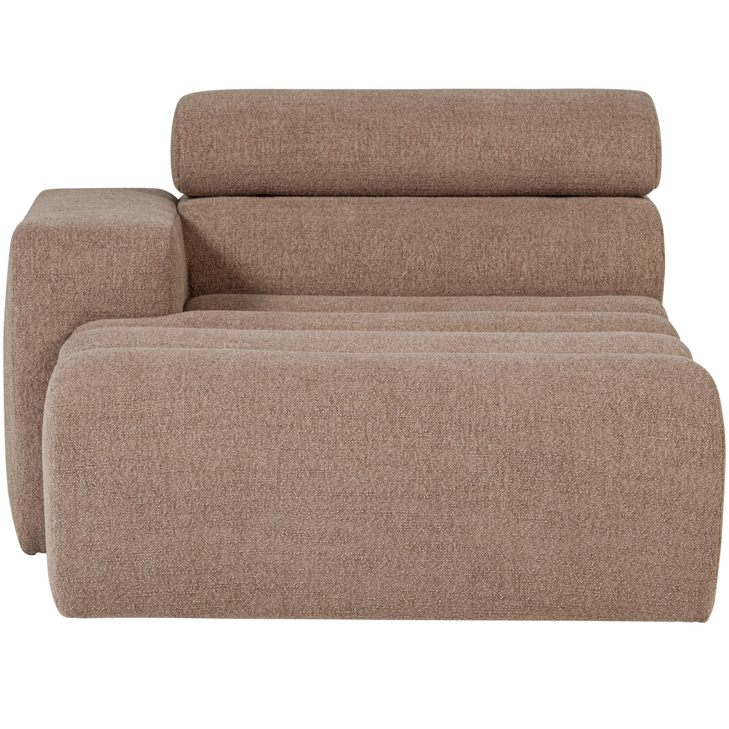 NOVI CHAISE LONGUE ELEMENT LEFT BOUCLE TAUPE