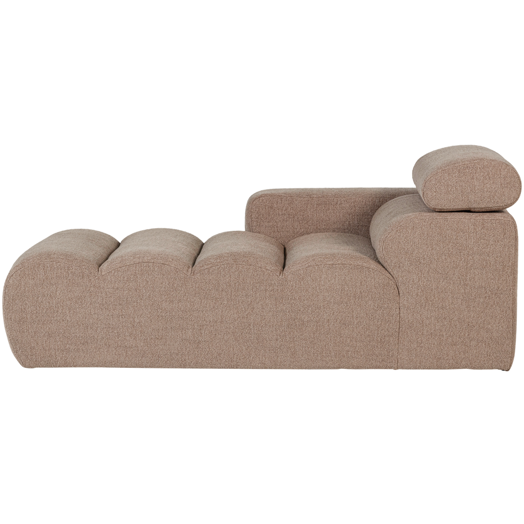 NOVI CHAISE LONGUE ELEMENT LEFT BOUCLE TAUPE