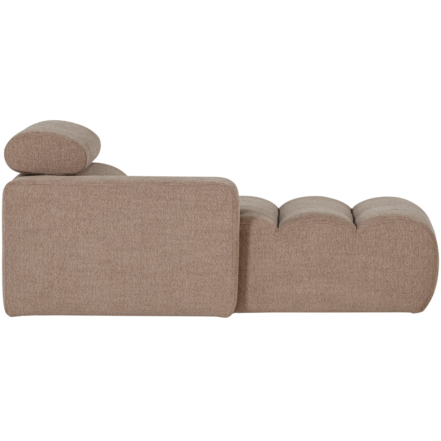 NOVI CHAISE LONGUE ELEMENT LEFT BOUCLE TAUPE