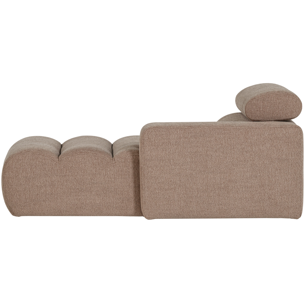 NOVI CHAISE LONGUE ELEMENT RIGHT BOUCLE TAUPE
