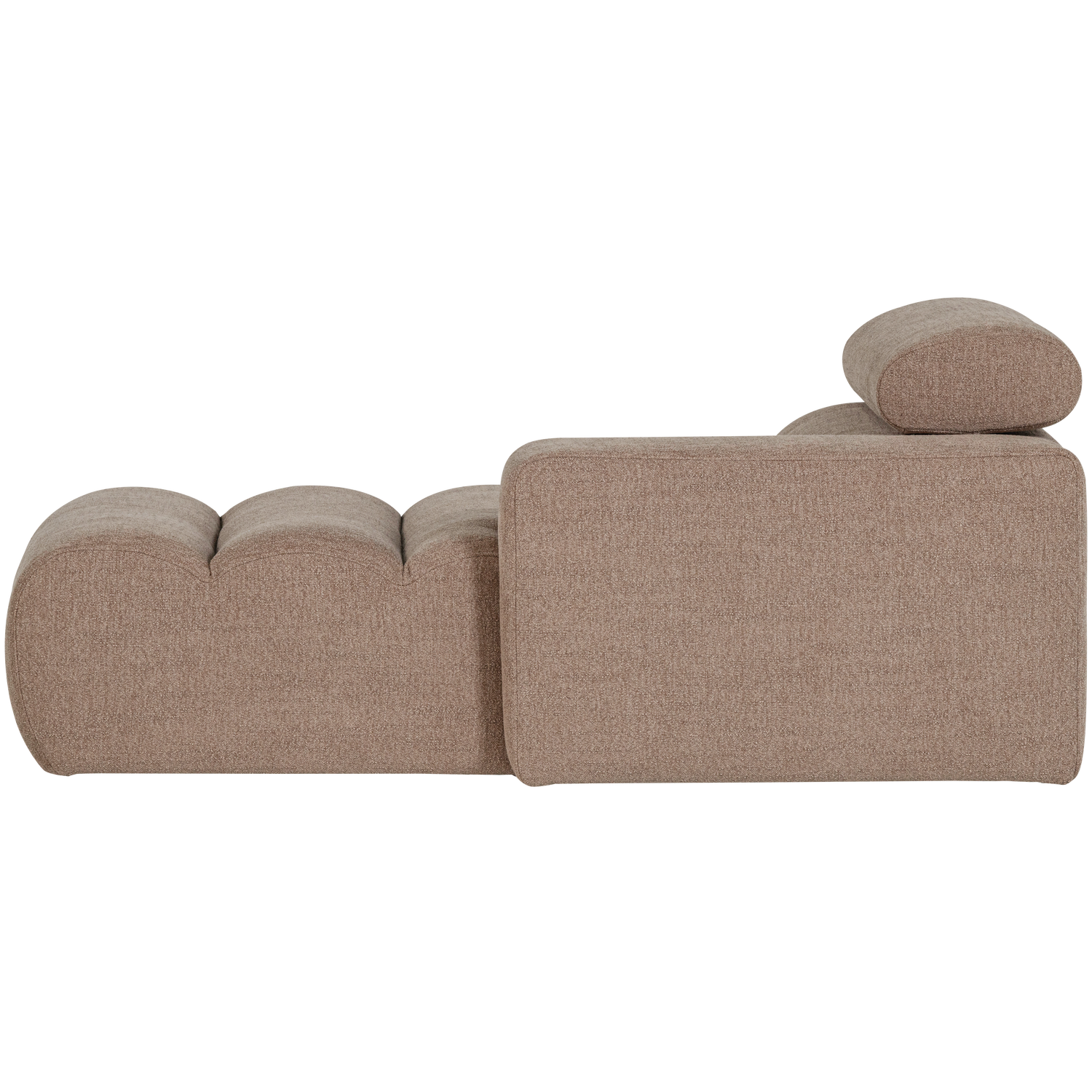 NOVI CHAISE LONGUE ELEMENT RIGHT BOUCLE TAUPE