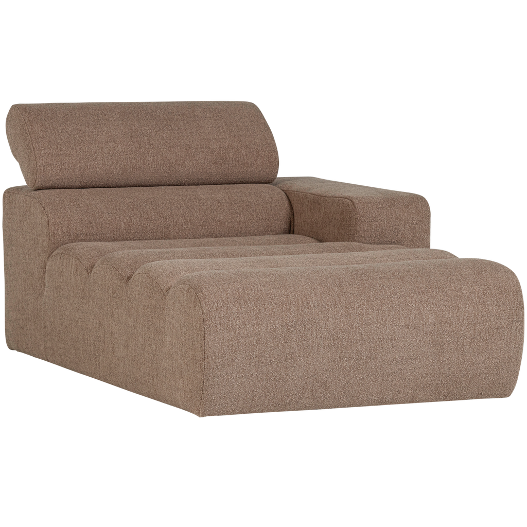 NOVI CHAISE LONGUE ELEMENT RIGHT BOUCLE TAUPE