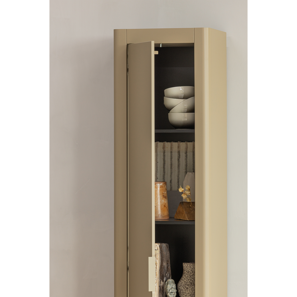 GUNNAR SMALL HIGH CABINET PINE MUD [fsc]