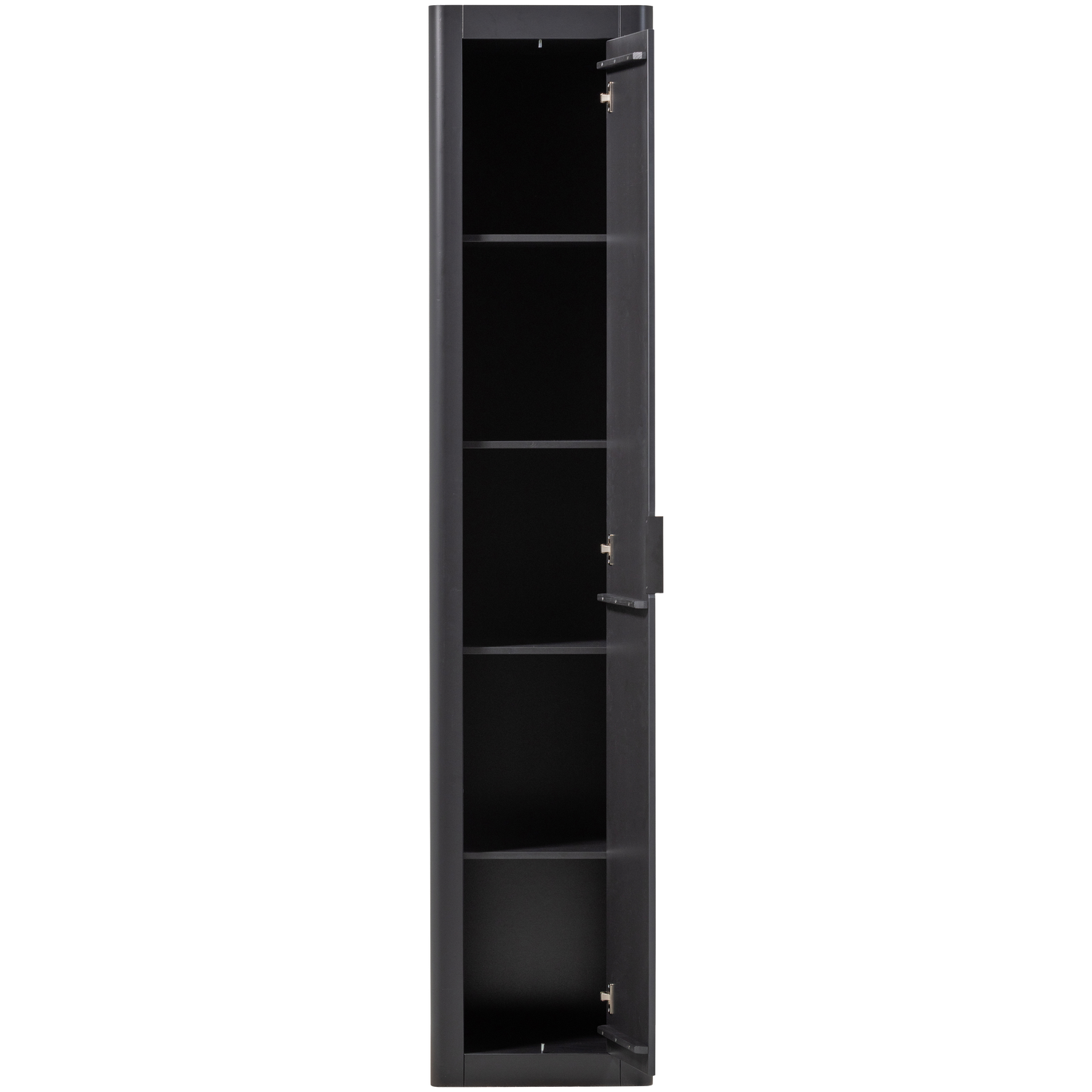 GUNNAR SMALL HIGH CABINET PINE MATT BLACK [fsc]