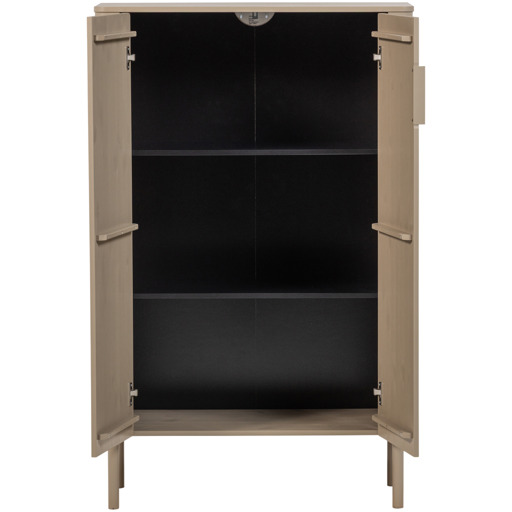 GUNNAR 2-DOORS CABINET PINE MUD [fsc]