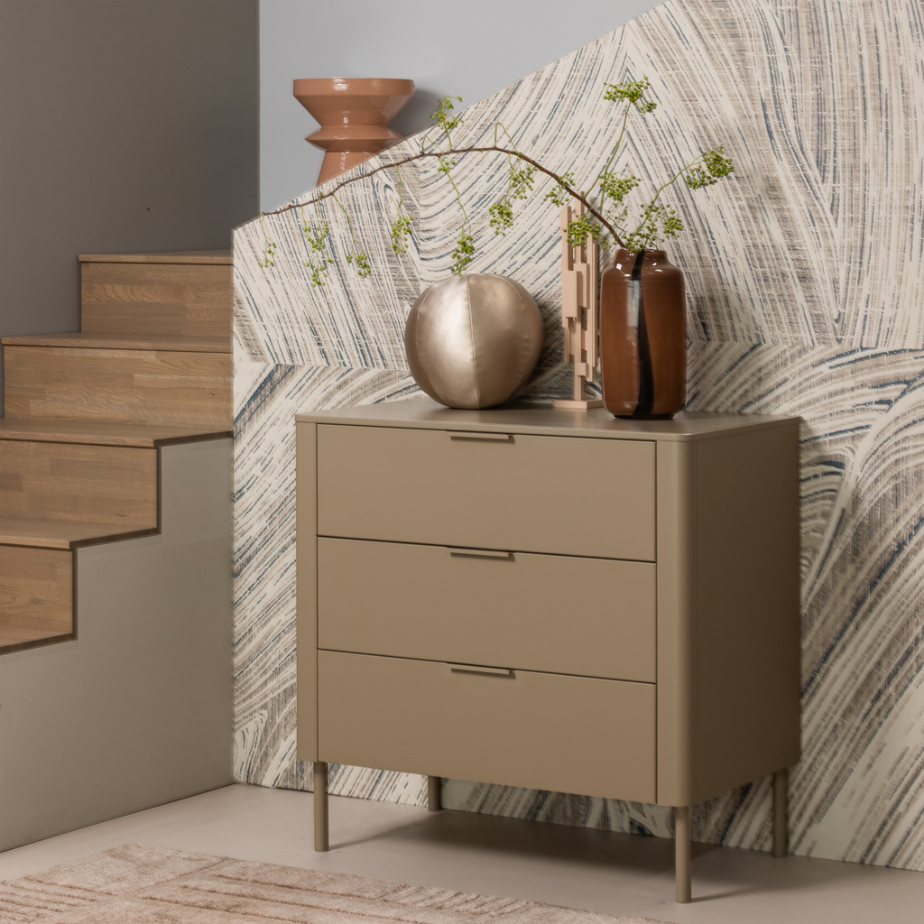 GUNNAR CABINET WITH DRAWERS PINE MUD [fsc]