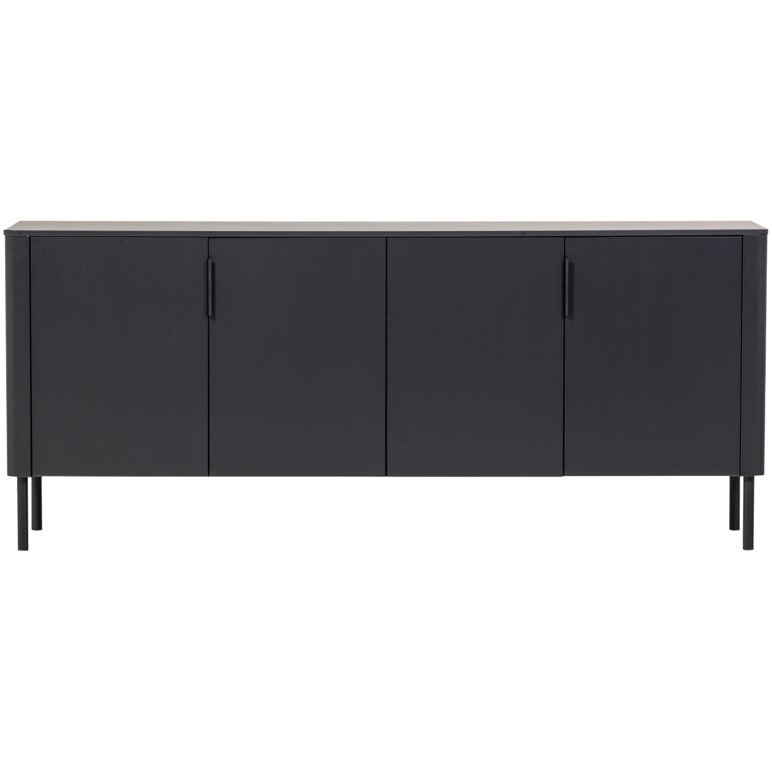 GUNNAR SIDEBOARD 200 CM PINE MATT BLACK [fsc]