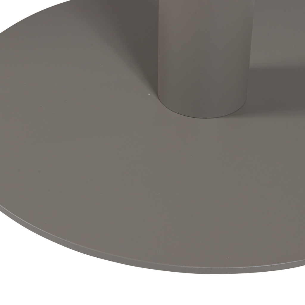 VELA GARDEN TABLE ROUND ALUMINUM/WOOD NATURAL/SAND [fsc]