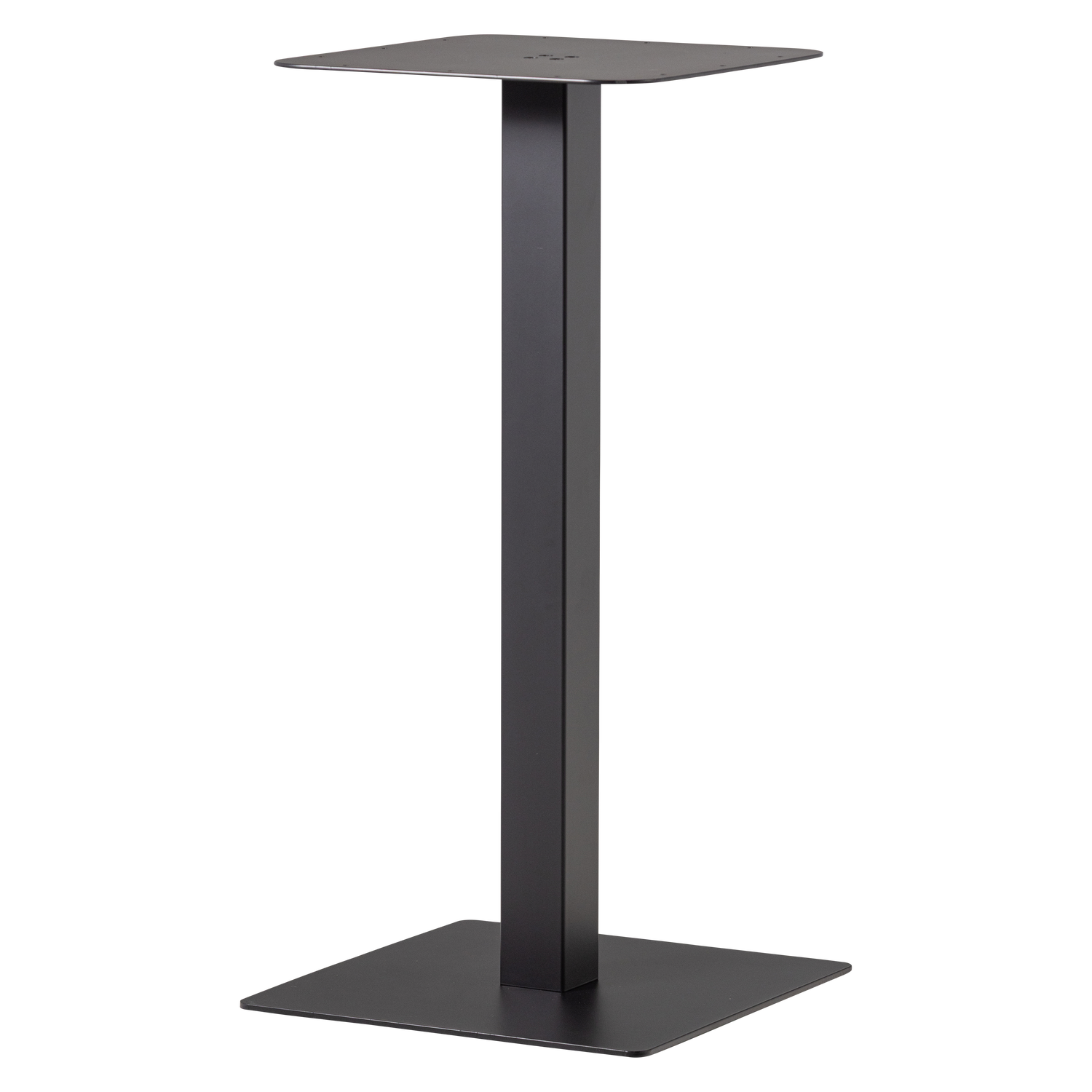 BISTRO SQUARE BAR TABLE TUBE LEG METAL LEG BLACK 105x50x50CM