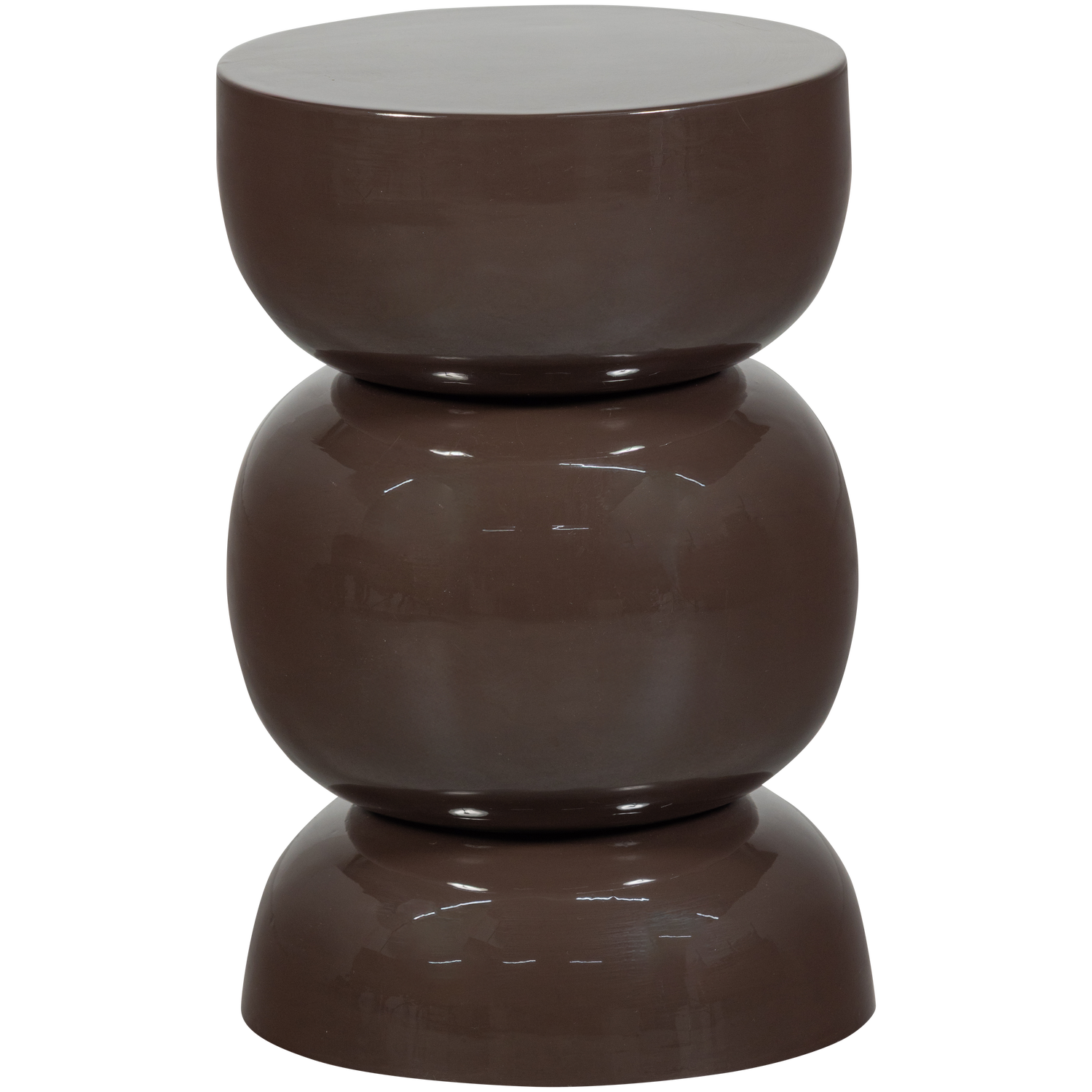 BRENO SIDE TABLE METAL DARK BROWN