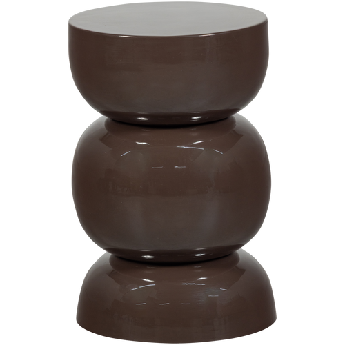 BRENO SIDE TABLE METAL DARK BROWN