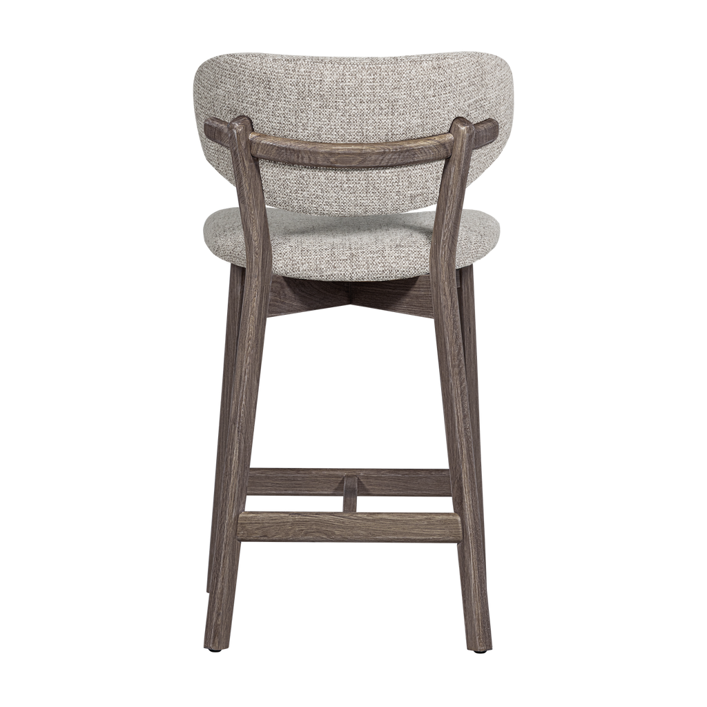 UDAR BAR STOOL NATURAL WITH WOODEN FRAME BROWN [fsc]