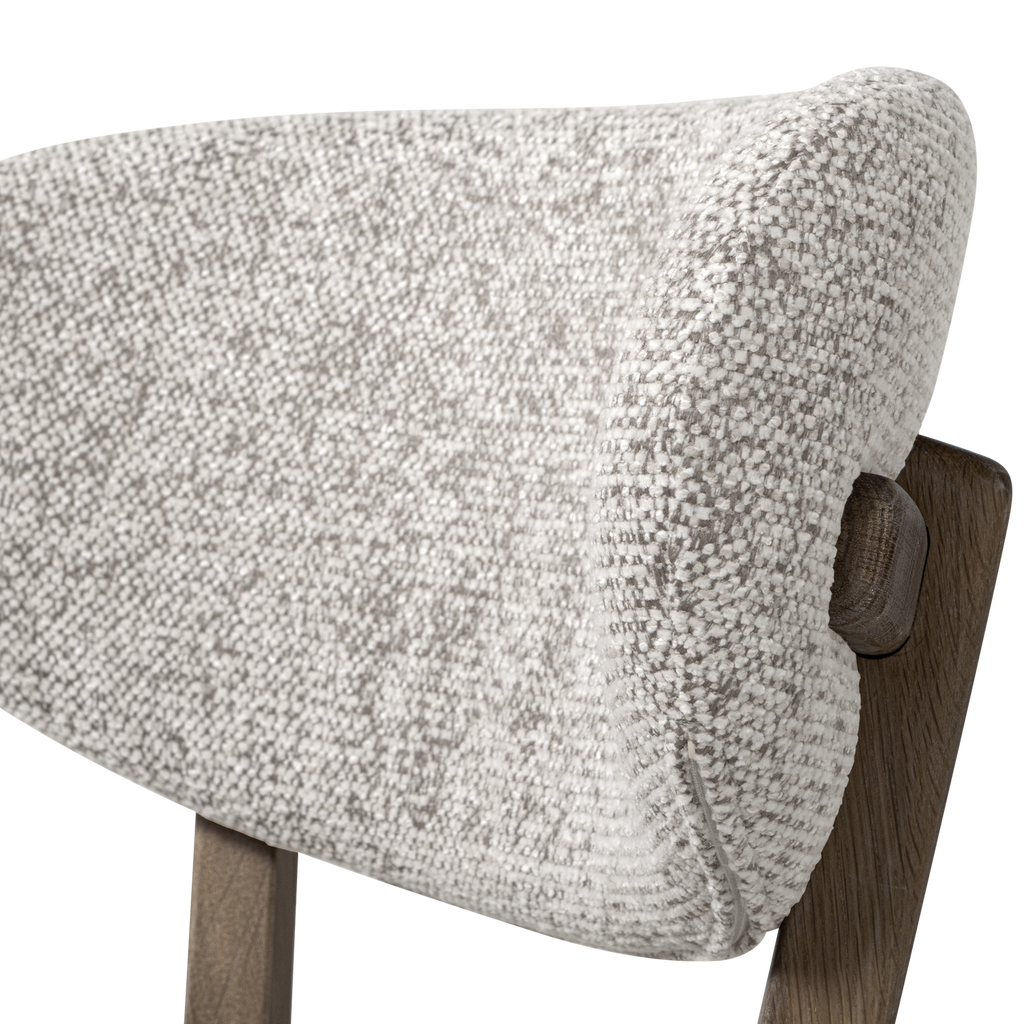 UDAR BAR STOOL NATURAL WITH WOODEN FRAME BROWN [fsc]
