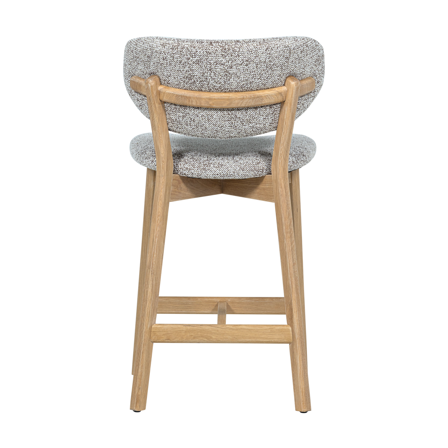 UDAR BAR STOOL NATURAL WITH WOODEN FRAME NATURAL [fsc]