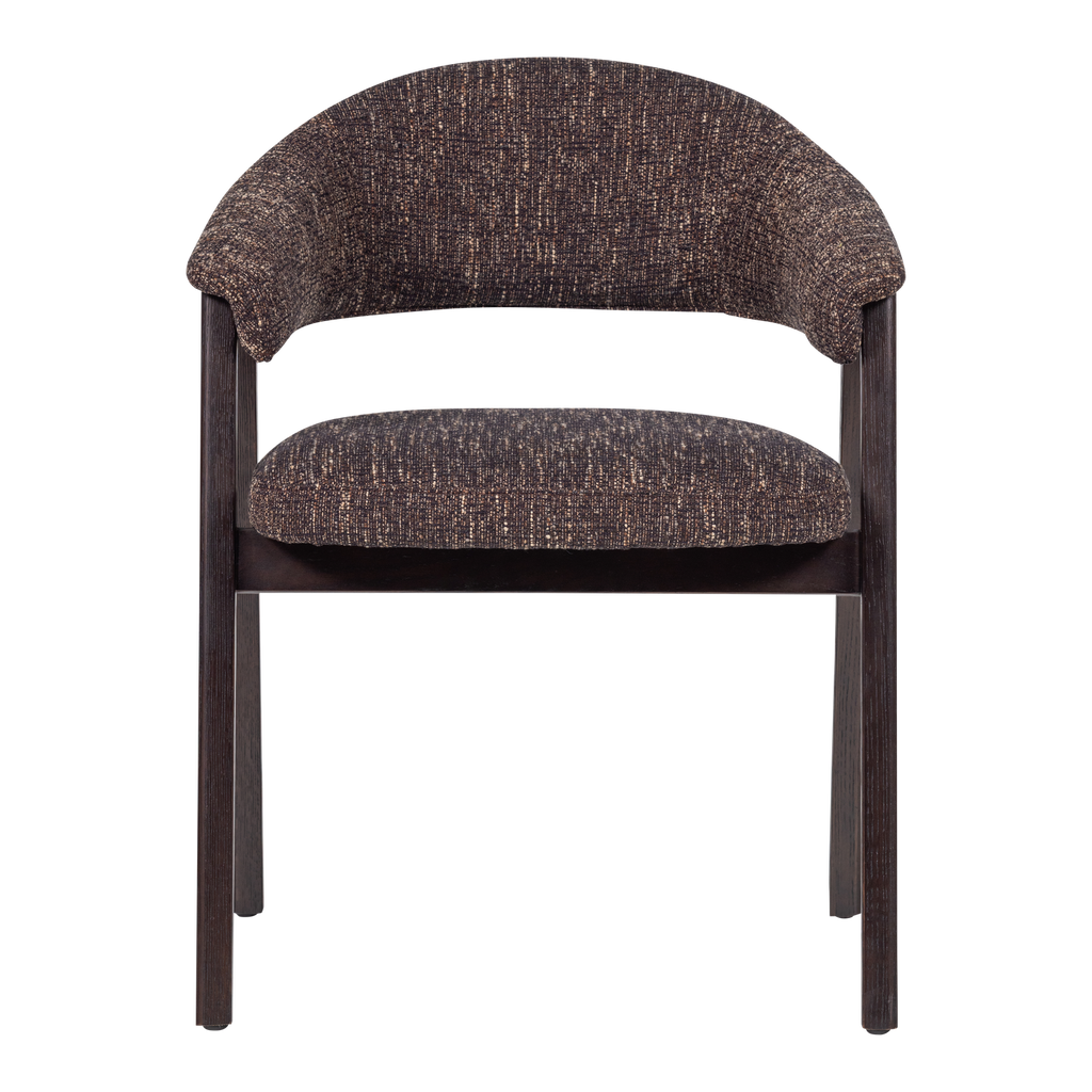 TUNAR DINING CHAIR WITH ARM WOOD DARK BROWN [fsc]