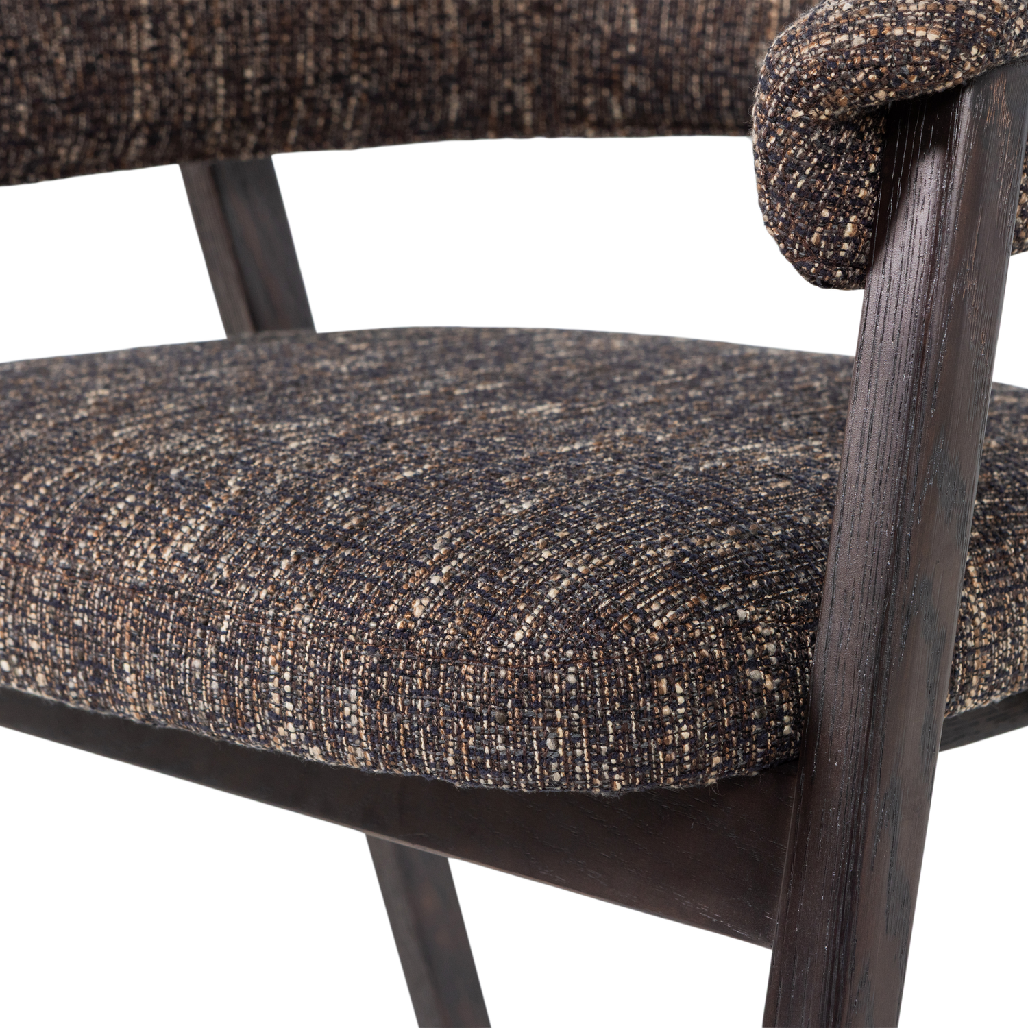 TUNAR DINING CHAIR WITH ARM WOOD DARK BROWN [fsc]