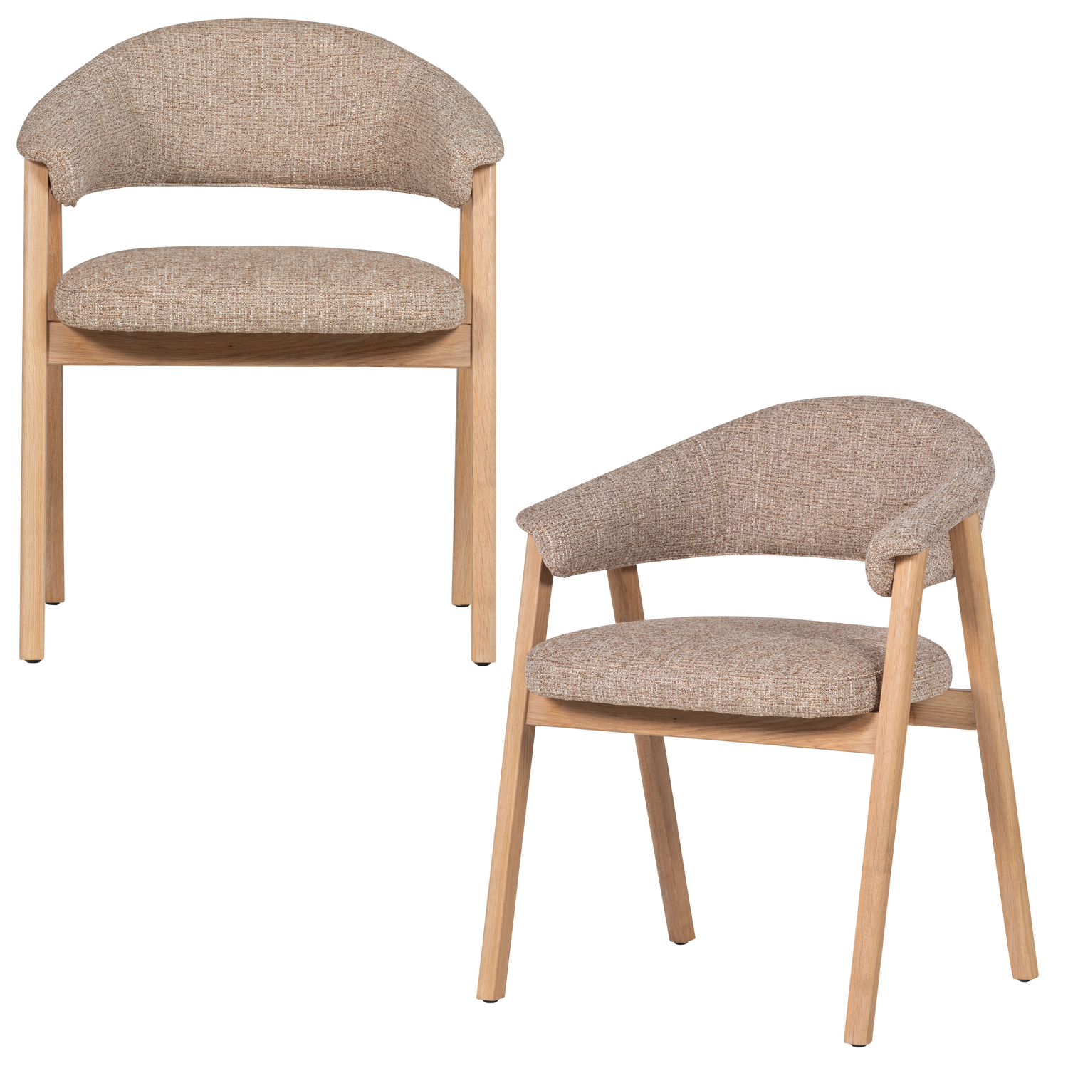 TUNAR DINING CHAIR WITH ARM WOOD NATURAL [fsc]