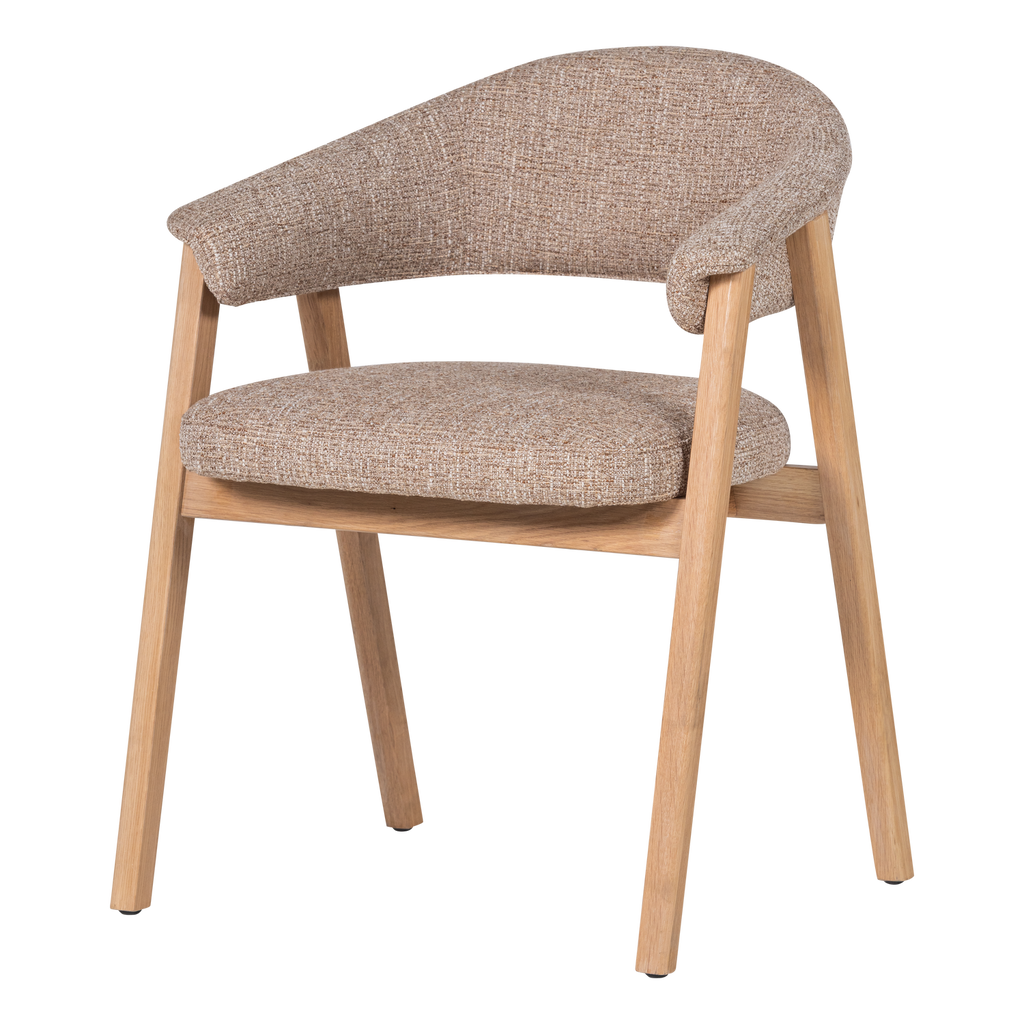 TUNAR DINING CHAIR WITH ARM WOOD NATURAL [fsc]