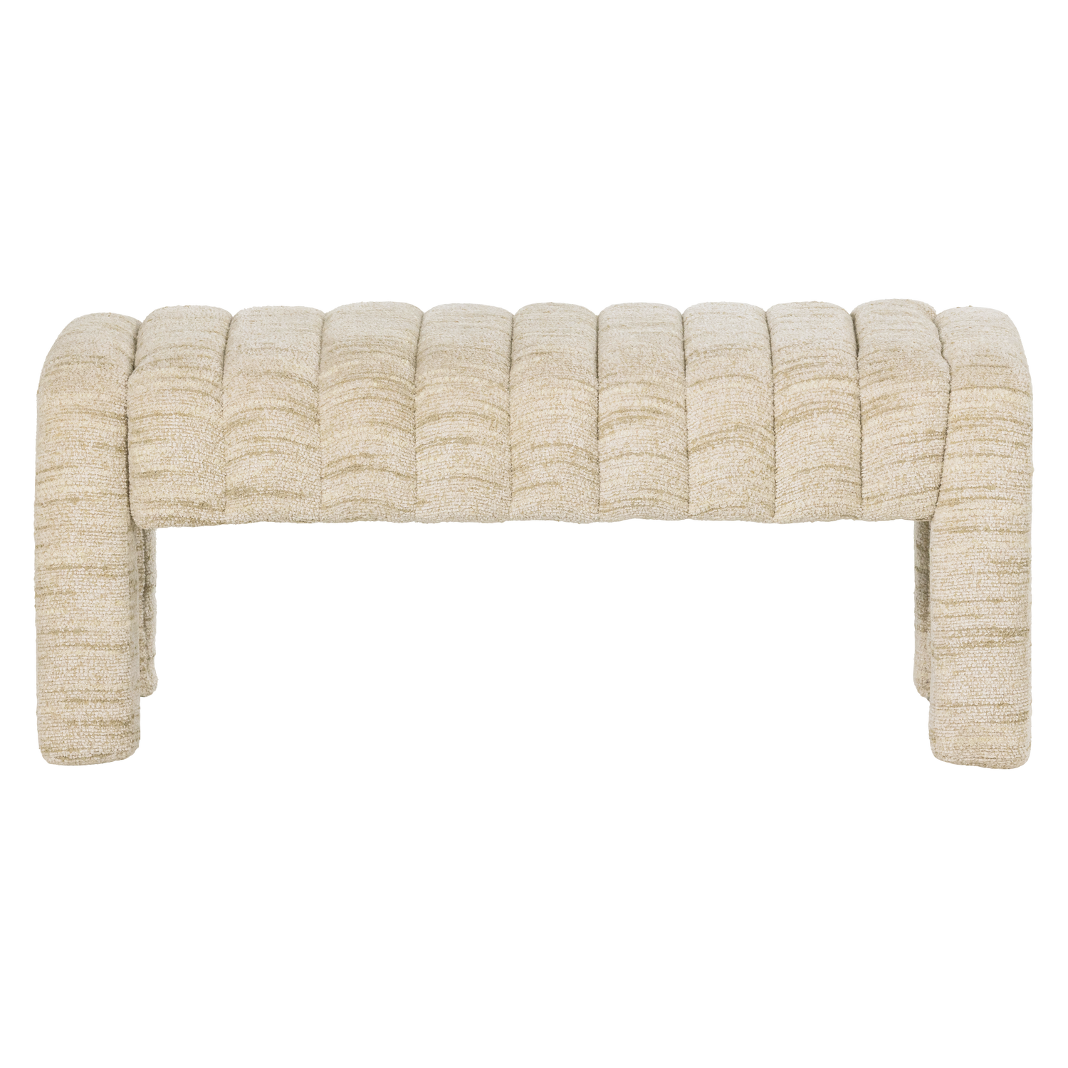 FREX UPHOLSTERED BENCH BOUCLE NATURAL [fsc]