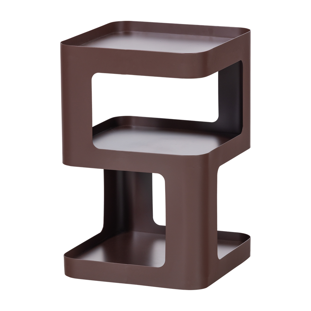 RIV SIDE TABLE/NIGHT STAND METAL PURPLE/BROWN