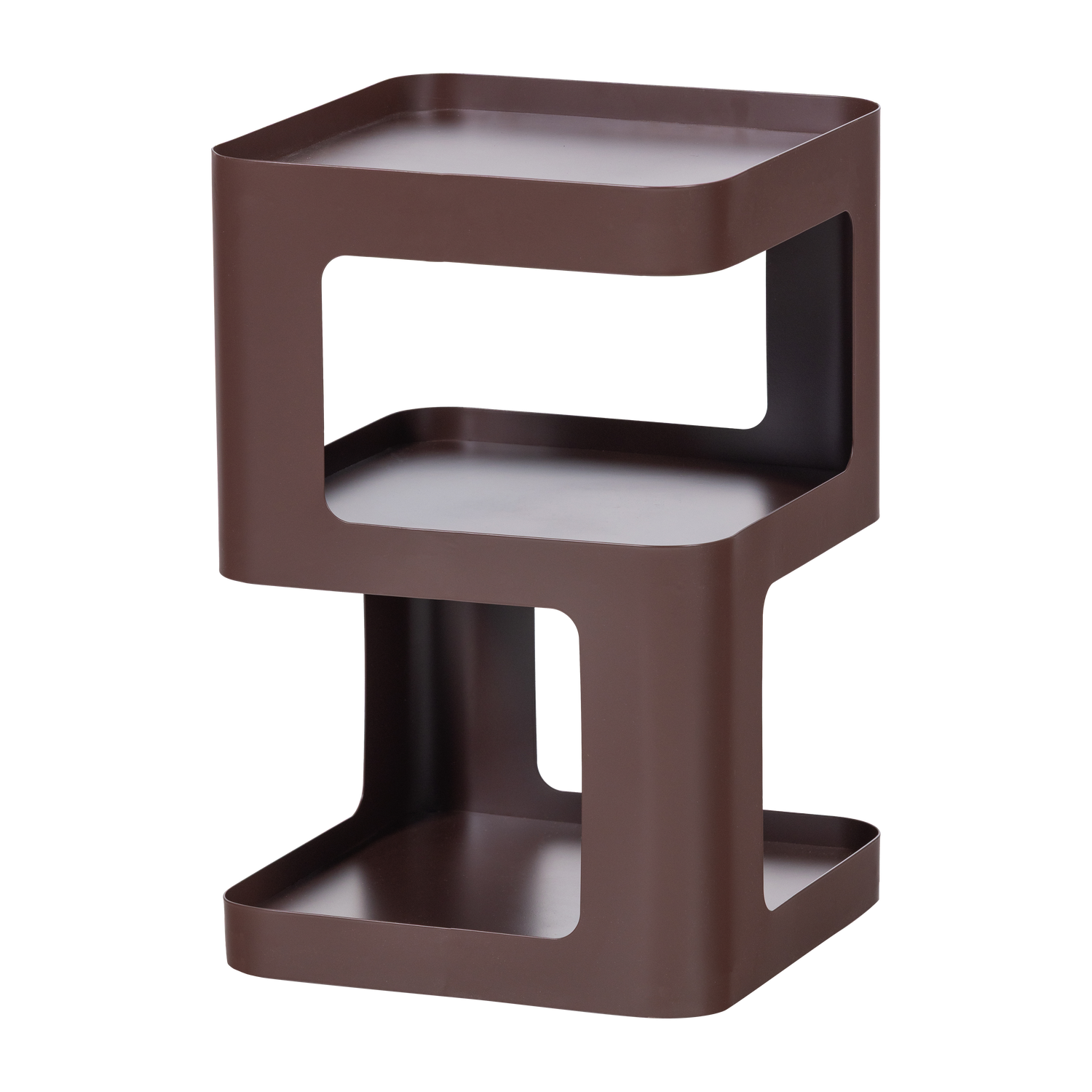 RIV SIDE TABLE/NIGHT STAND METAL PURPLE/BROWN