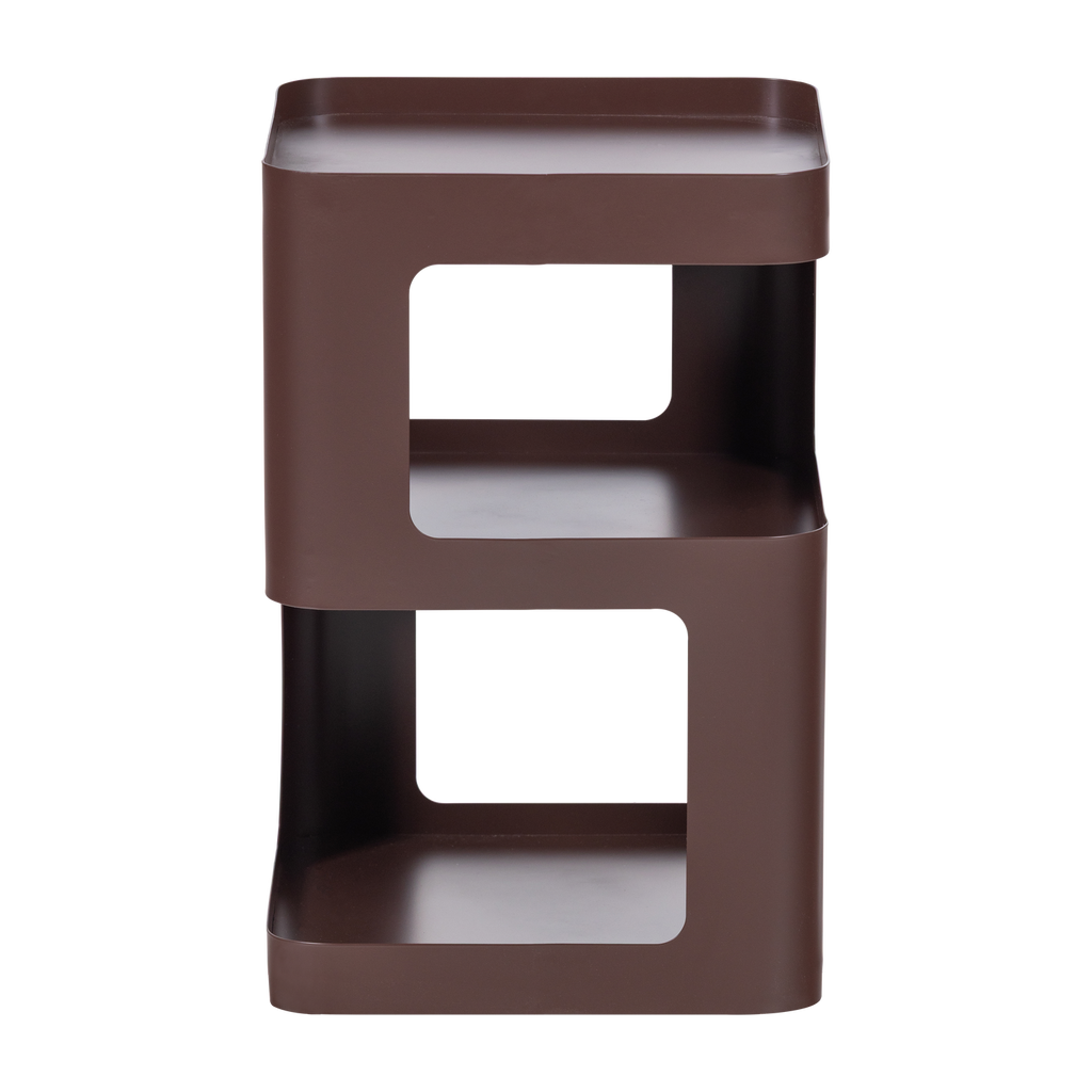 RIV SIDE TABLE/NIGHT STAND METAL PURPLE/BROWN
