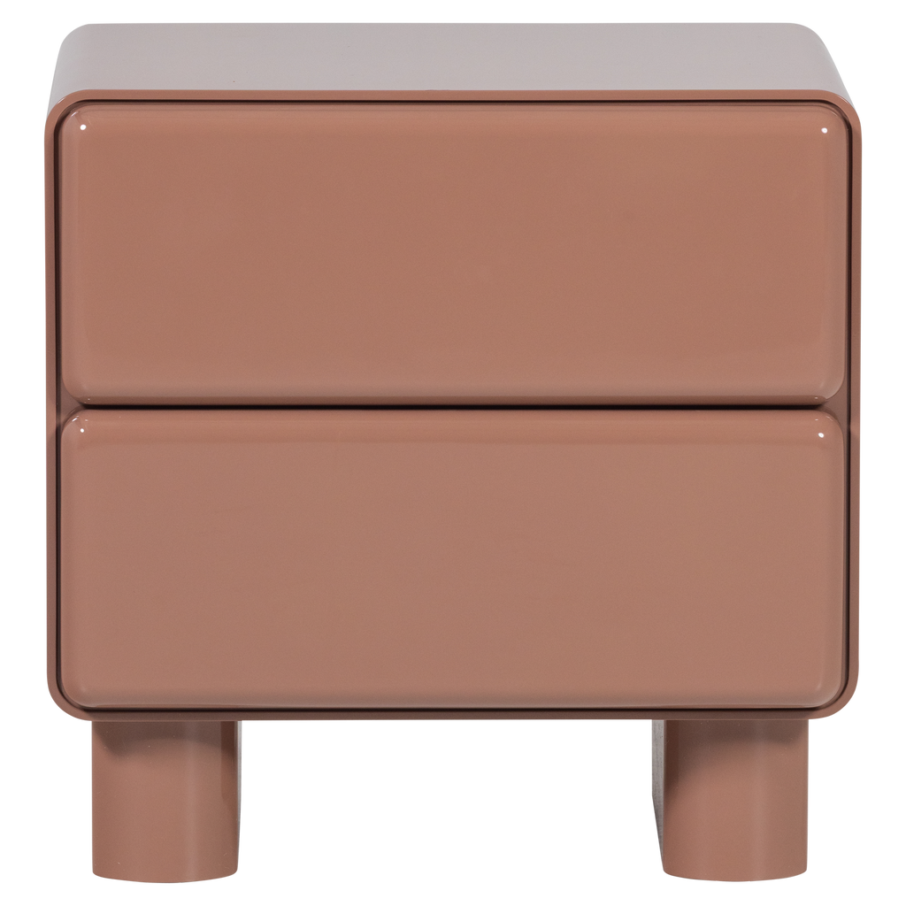 LUSTRA DRESSER/NIGHT STAND WOOD GLOSS OLD PINK [fsc]