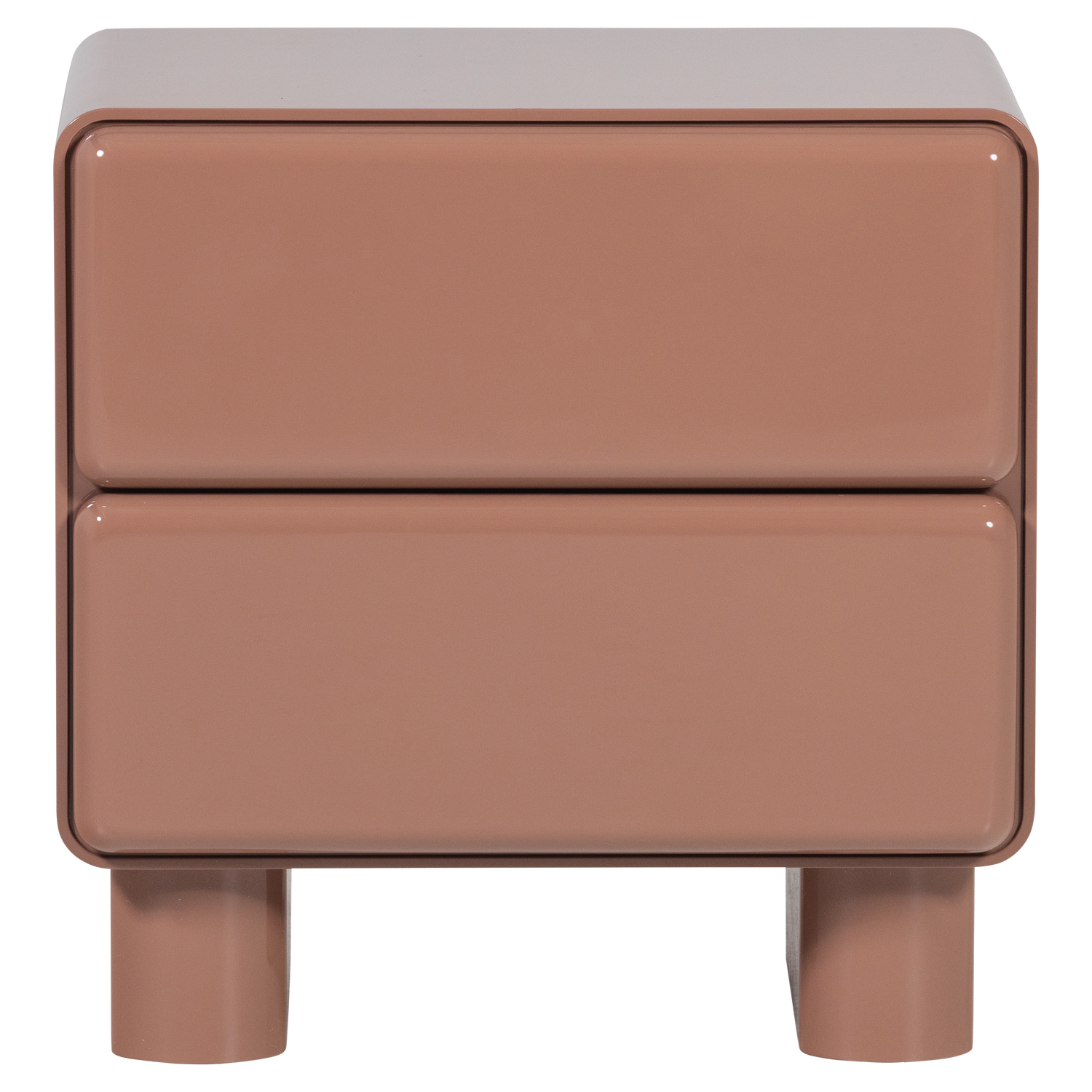 LUSTRA DRESSER/NIGHT STAND WOOD GLOSS OLD PINK [fsc]