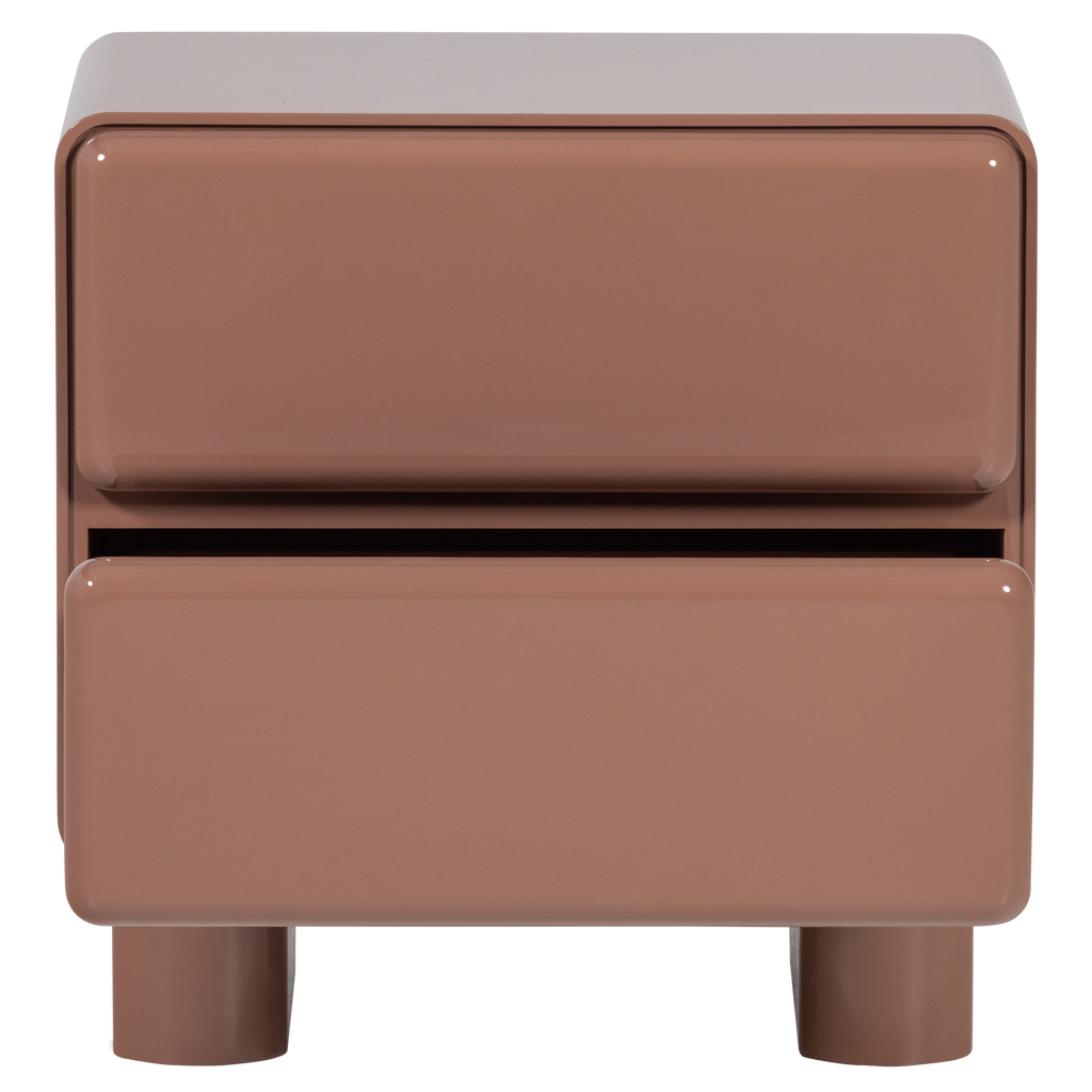 LUSTRA DRESSER/NIGHT STAND WOOD GLOSS OLD PINK [fsc]