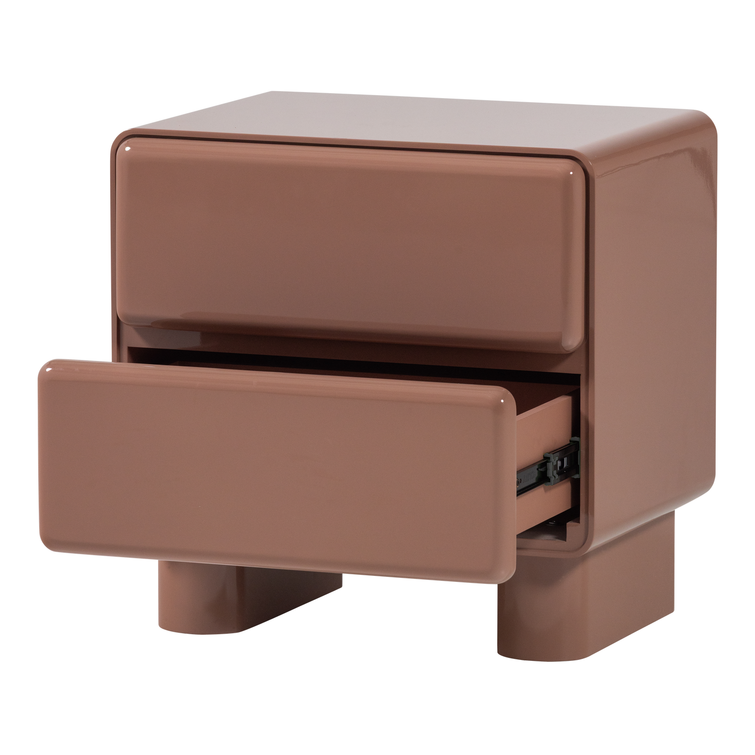 LUSTRA DRESSER/NIGHT STAND WOOD GLOSS OLD PINK [fsc]