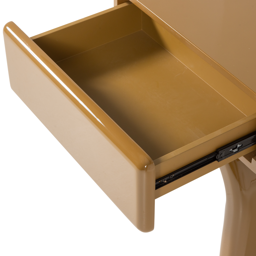 ZOREL DRESSER/NIGHT STAND WOOD GLOSS HONEY YELLOW [fsc]