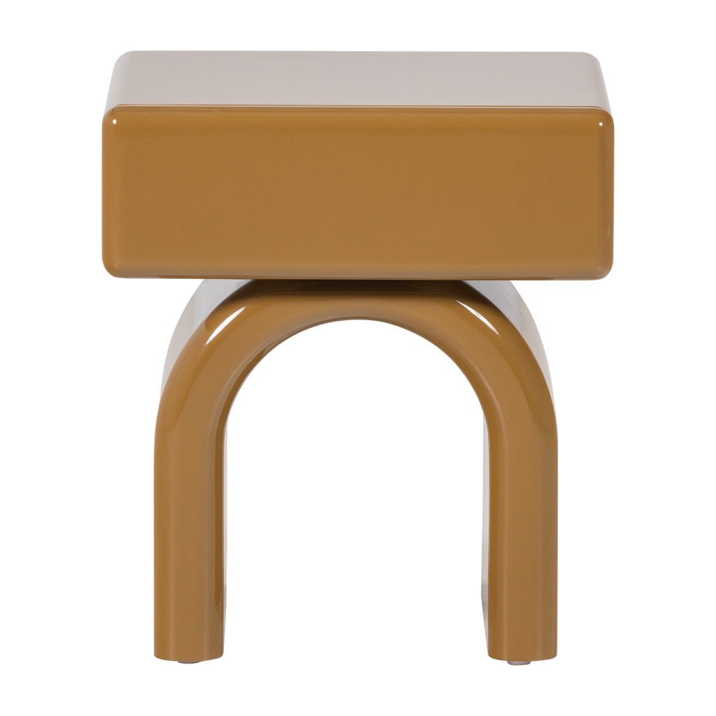 ZOREL DRESSER/NIGHT STAND WOOD GLOSS HONEY YELLOW [fsc]