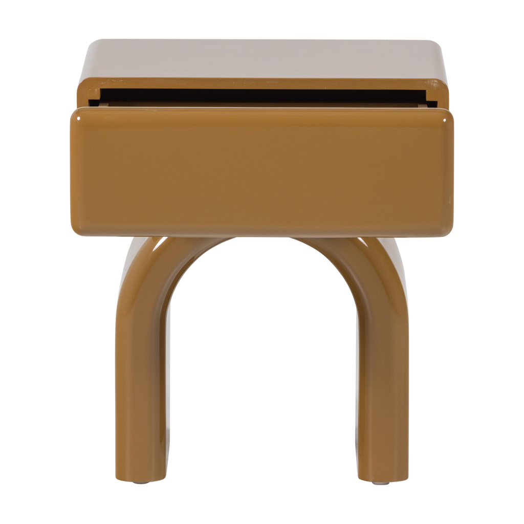 ZOREL DRESSER/NIGHT STAND WOOD GLOSS HONEY YELLOW [fsc]