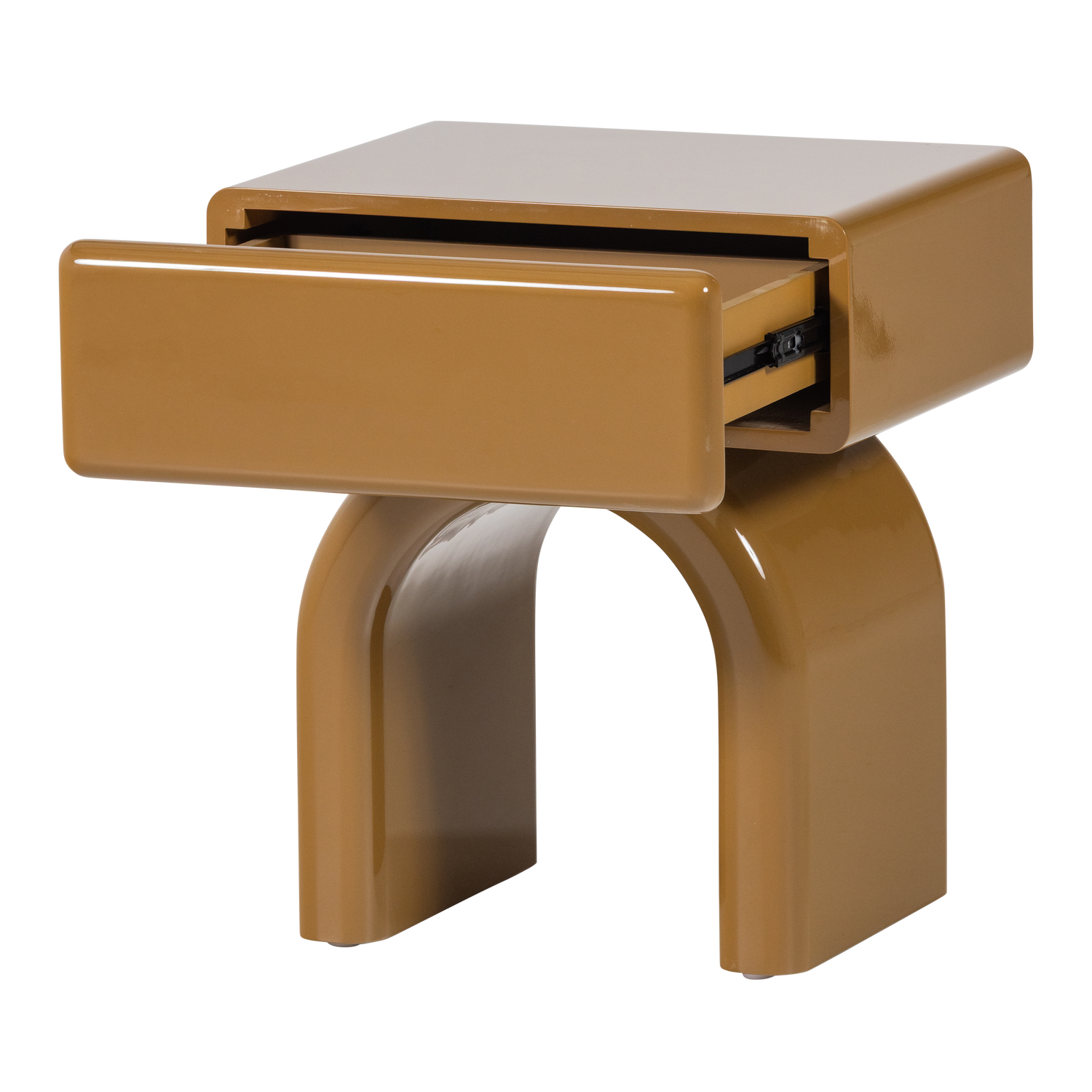ZOREL DRESSER/NIGHT STAND WOOD GLOSS HONEY YELLOW [fsc]