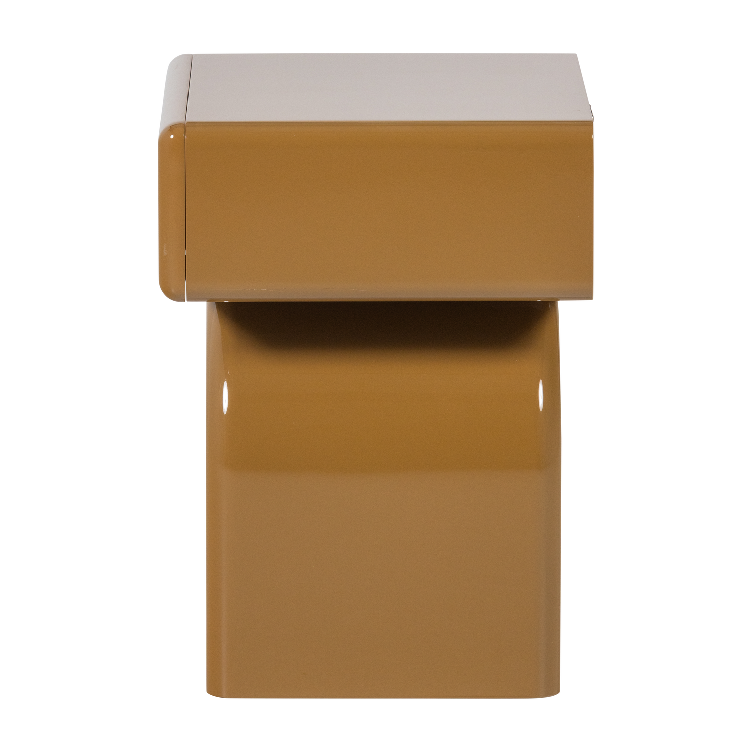 ZOREL DRESSER/NIGHT STAND WOOD GLOSS HONEY YELLOW [fsc]