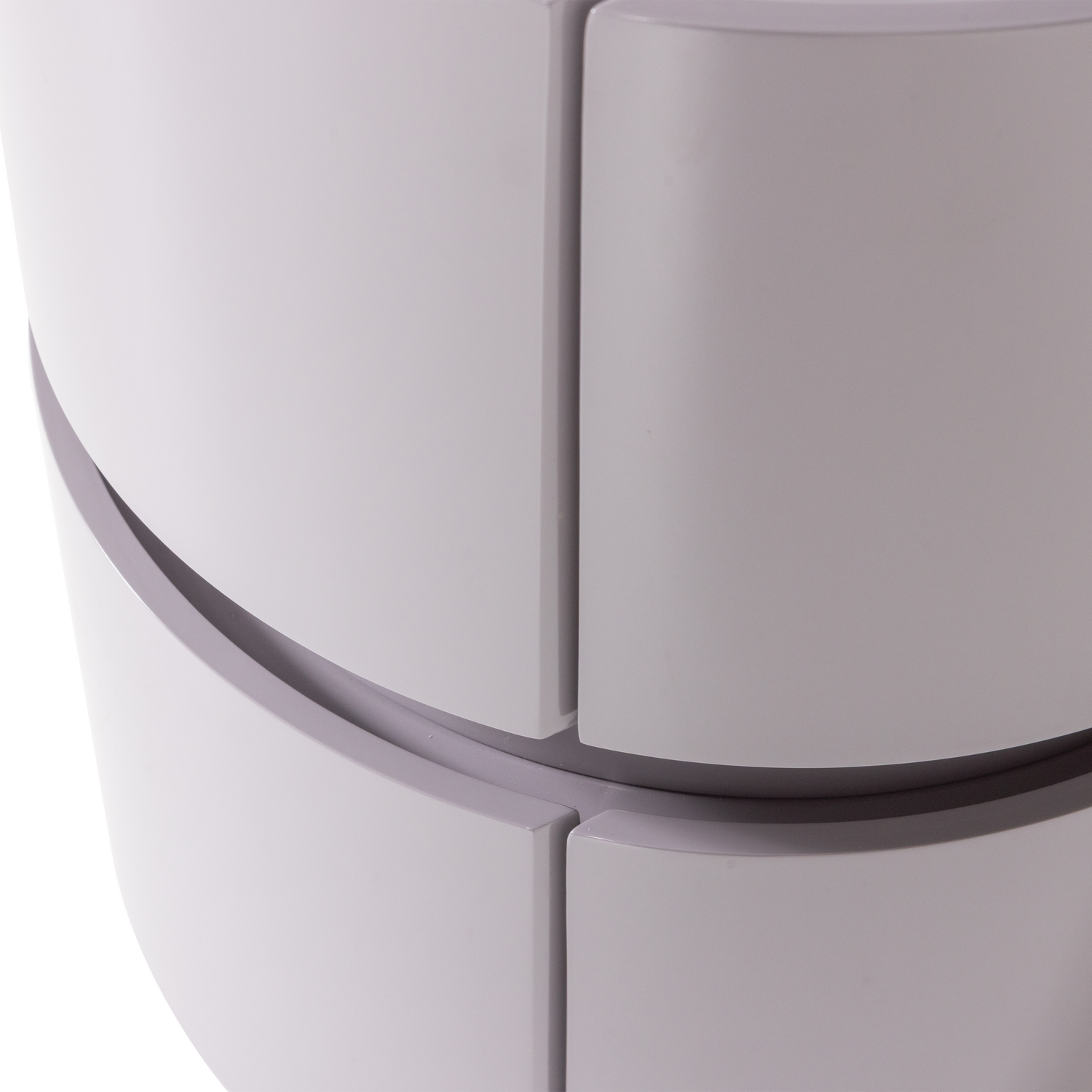 LUNEX DRESSER/NIGHT STAND WOOD GLOSS LIGHT GREY [fsc]