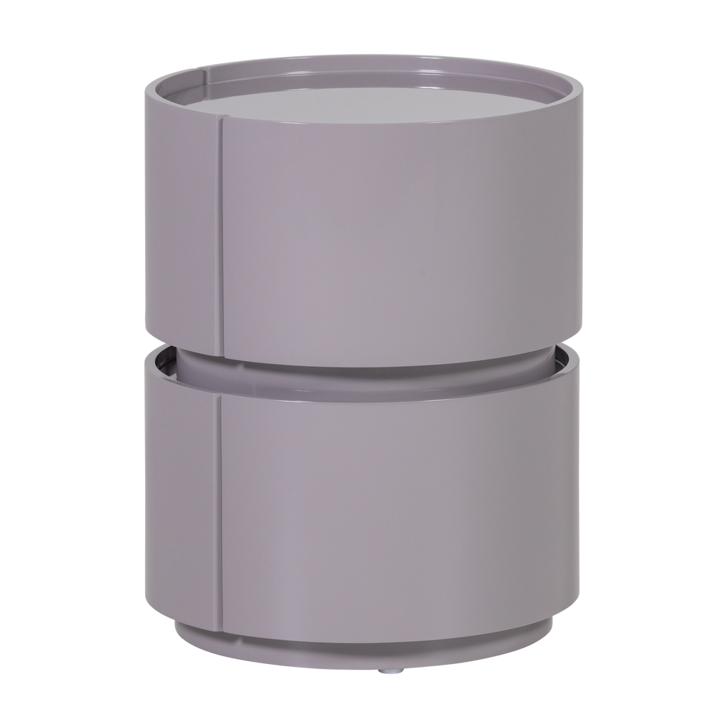 LUNEX DRESSER/NIGHT STAND WOOD GLOSS LIGHT GREY [fsc]