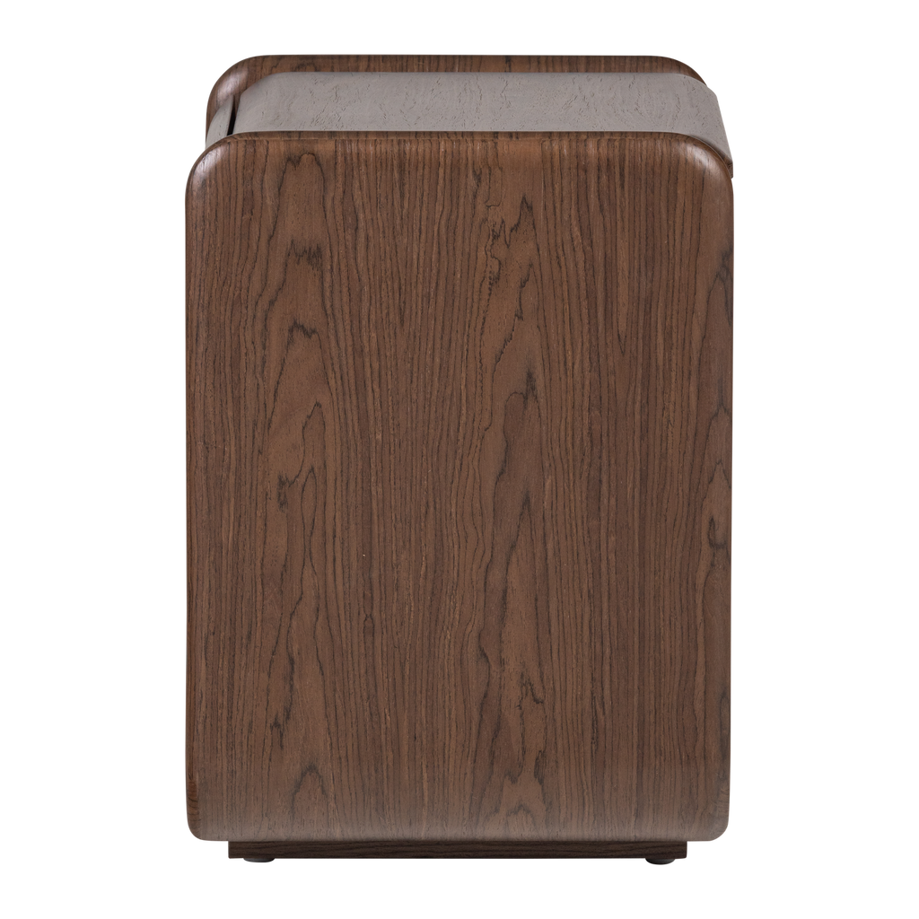 ELURA DRESSER/NIGHT STAND 1 DRAWER WOOD VENEER BROWN