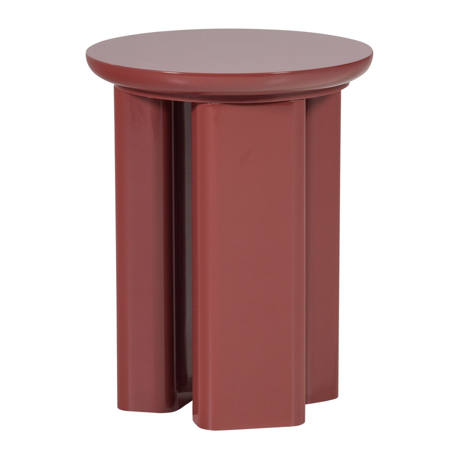 ORIVO SIDE TABLE WOOD HIGH GLOSS RED/PINK [fsc]