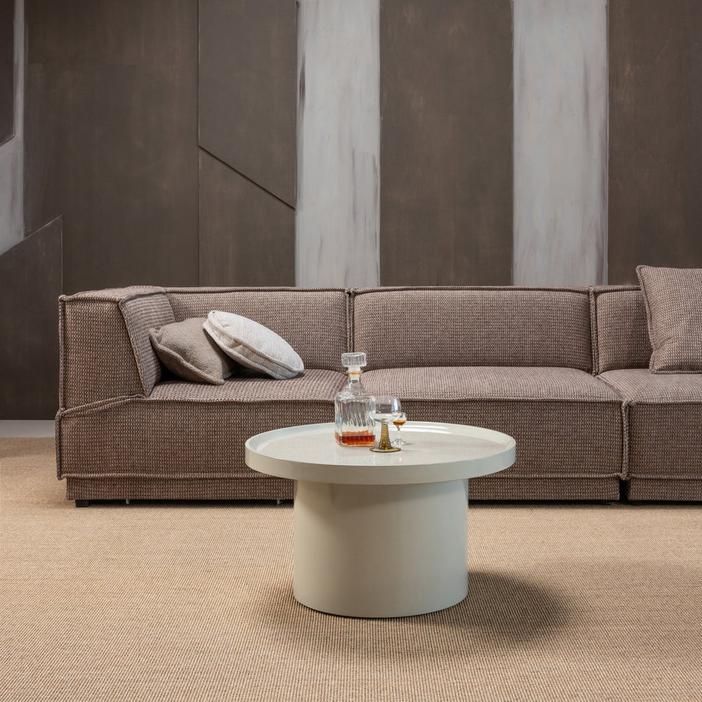 VELUNA SIDE TABLE 40X70 CM WOOD HIGH GLOSS SAND [fsc]