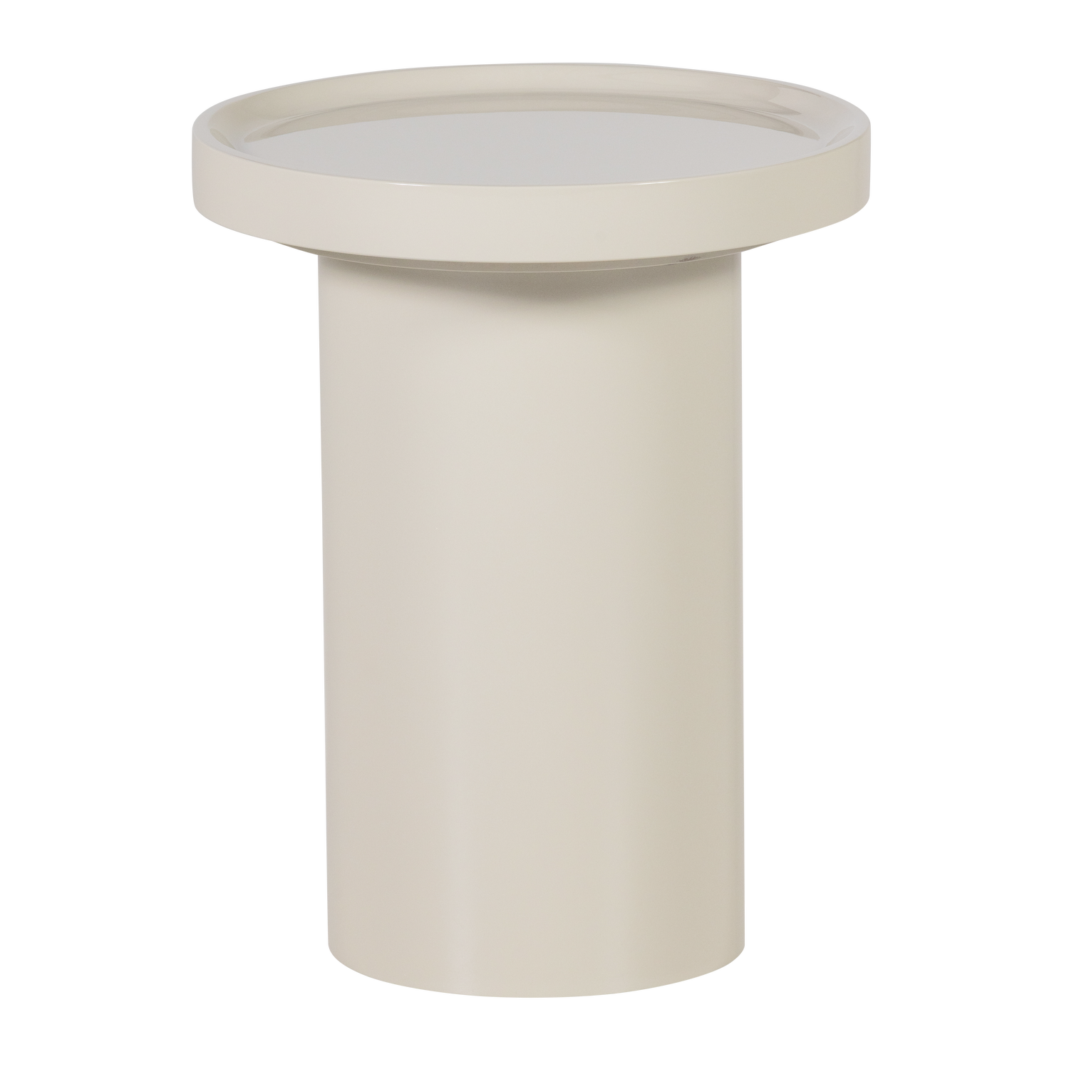 VELUNA SIDE TABLE 51X40 CM WOOD HIGH GLOSS SAND [fsc]