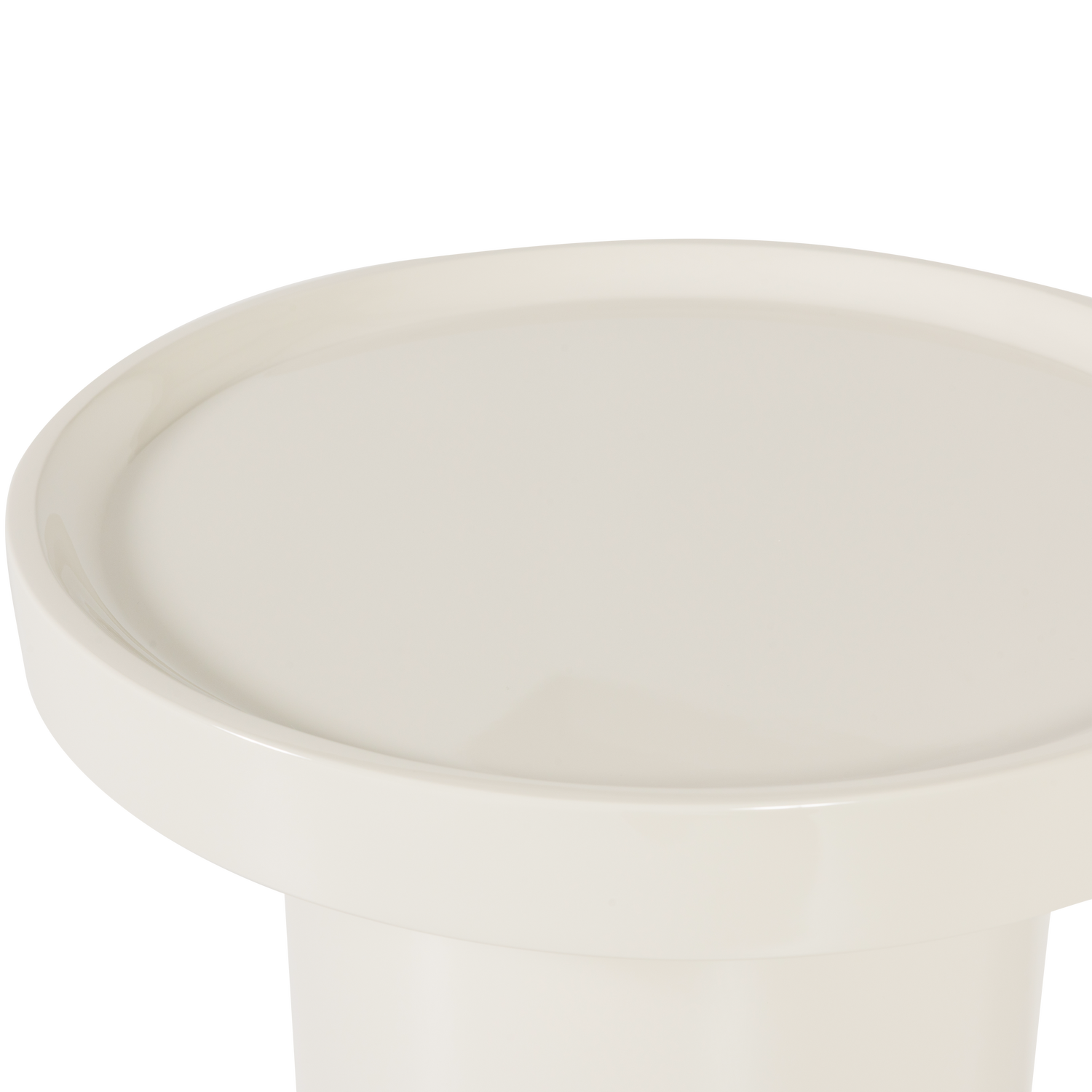 VELUNA SIDE TABLE 51X40 CM WOOD HIGH GLOSS SAND [fsc]