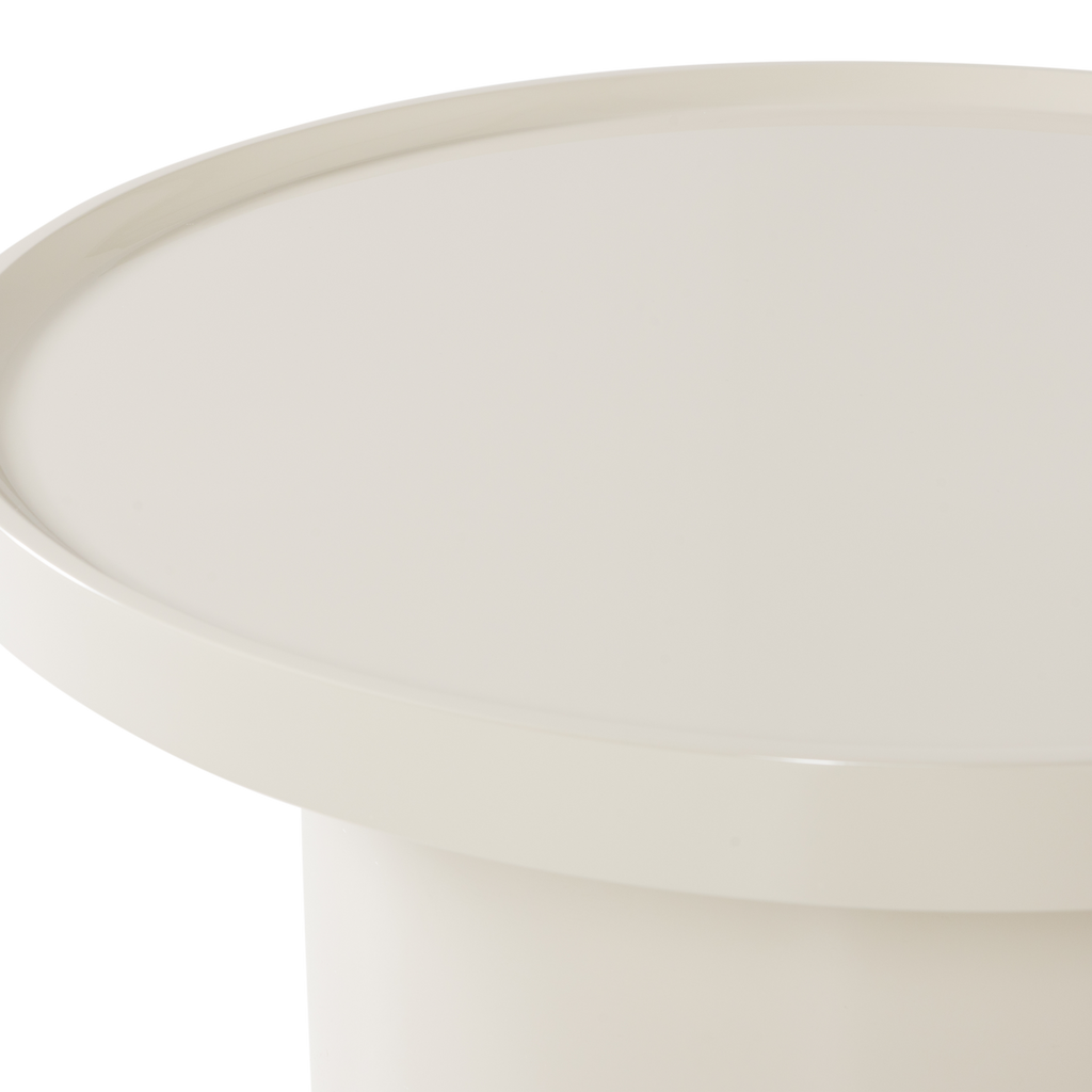 VELUNA SIDE TABLE 40X70 CM WOOD HIGH GLOSS SAND [fsc]