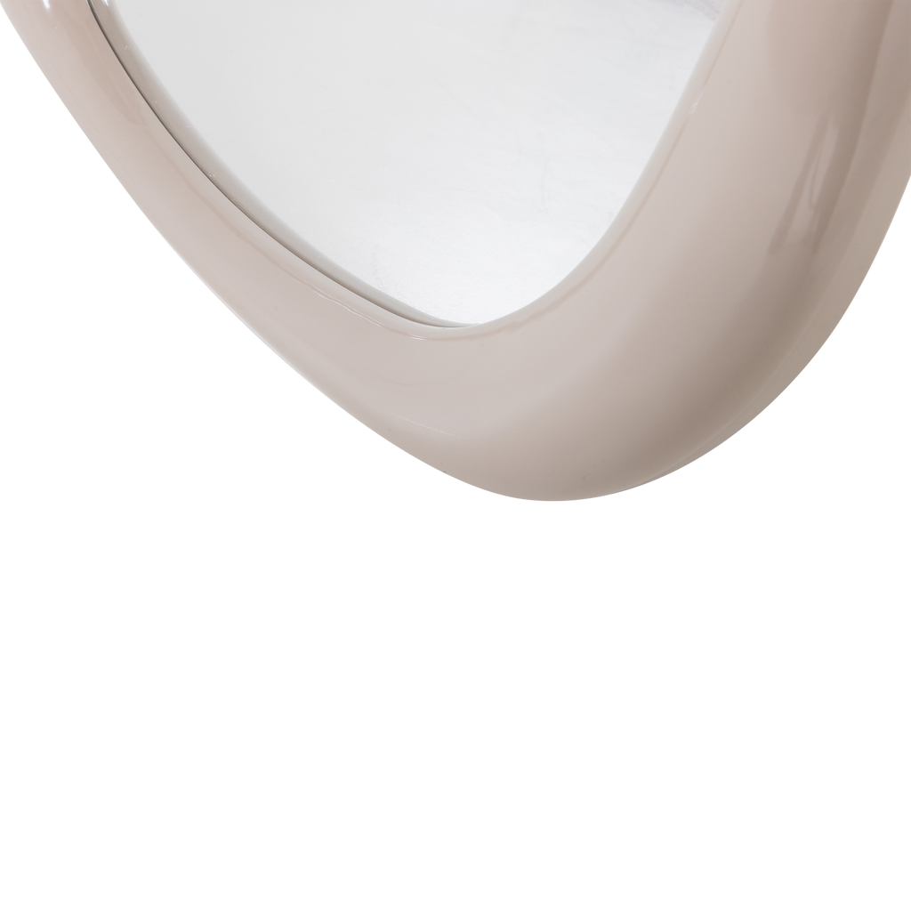 NOREA MIRROR 90X90 CM WOOD HIGH GLOSS SAND [fsc]