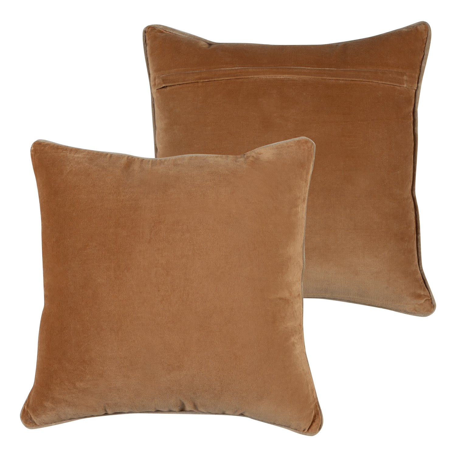 VOLA CUSHIONS VELVET GREEN/ORANGE - SET OF 4