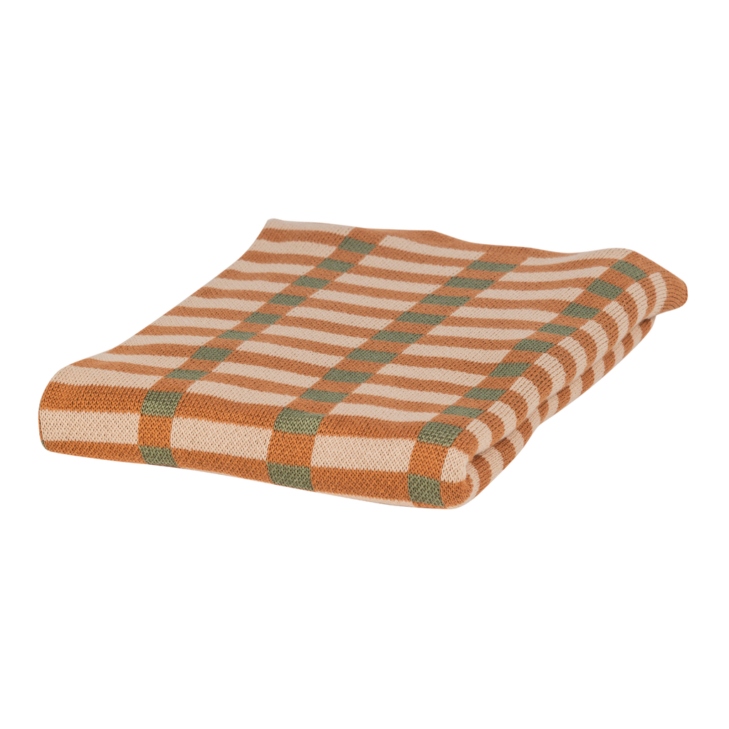 VOLA PLAID GREEN/ORANGE
