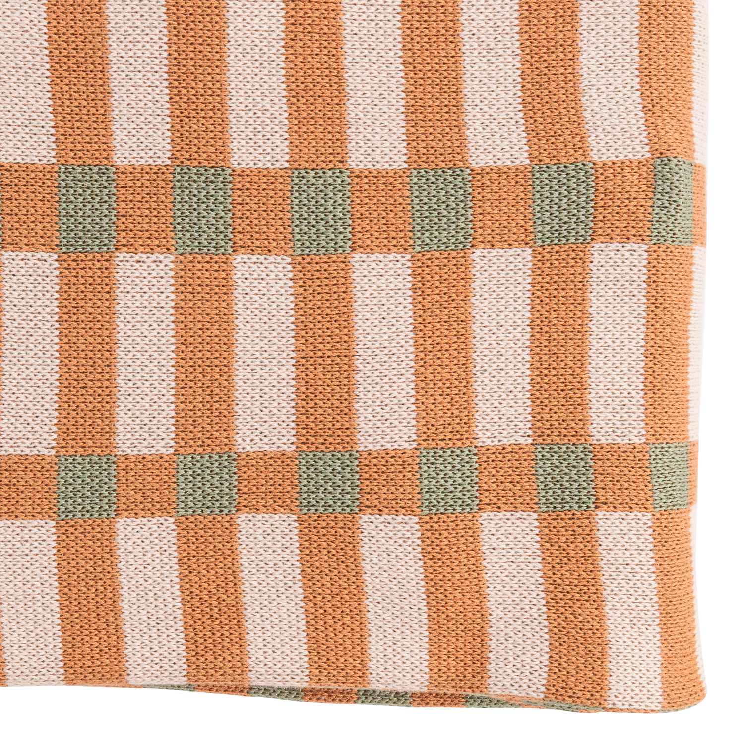 VOLA PLAID GREEN/ORANGE