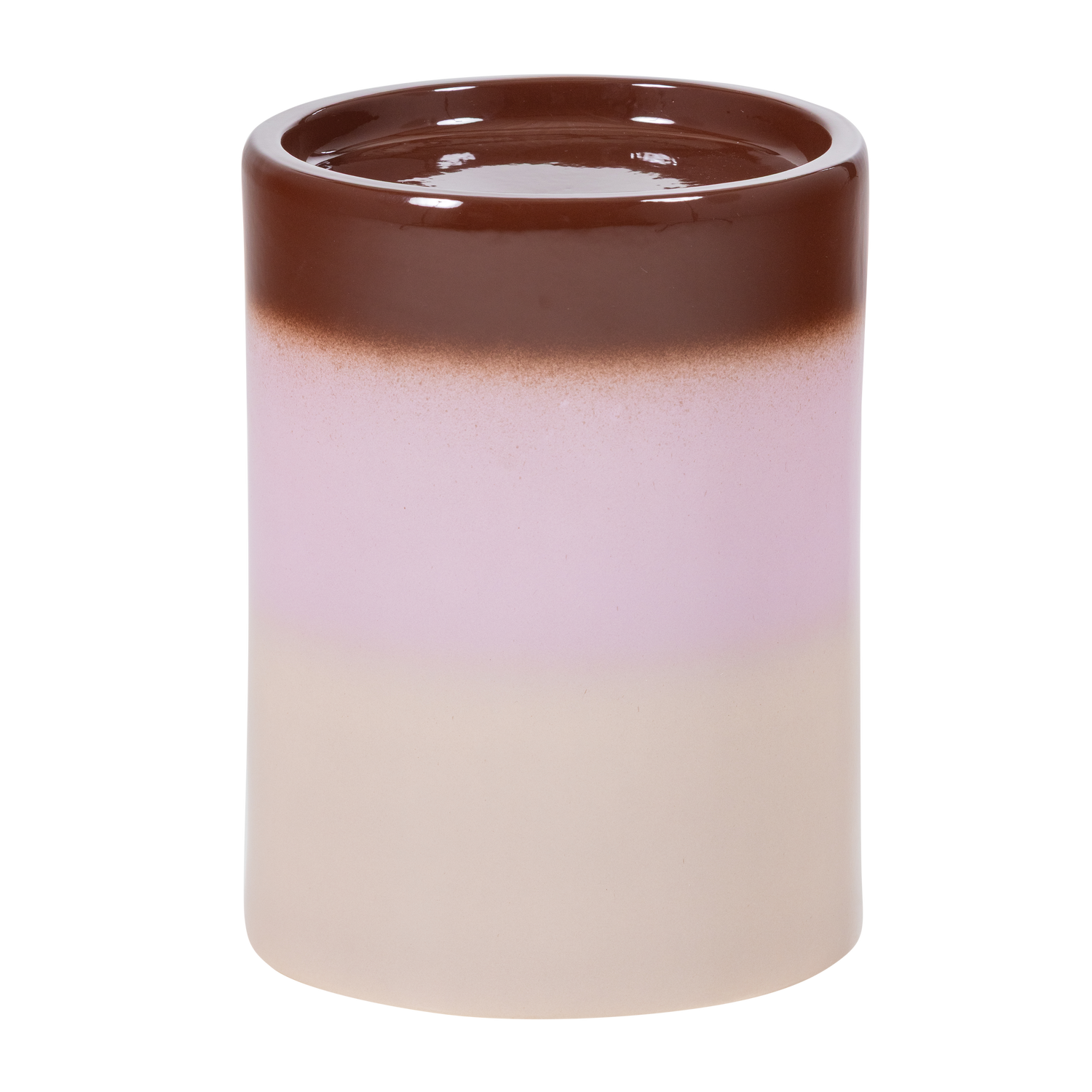 OLLO DECORATIVE SIDE TABLE O35X44 CM CERAMIC PINK/BROWN