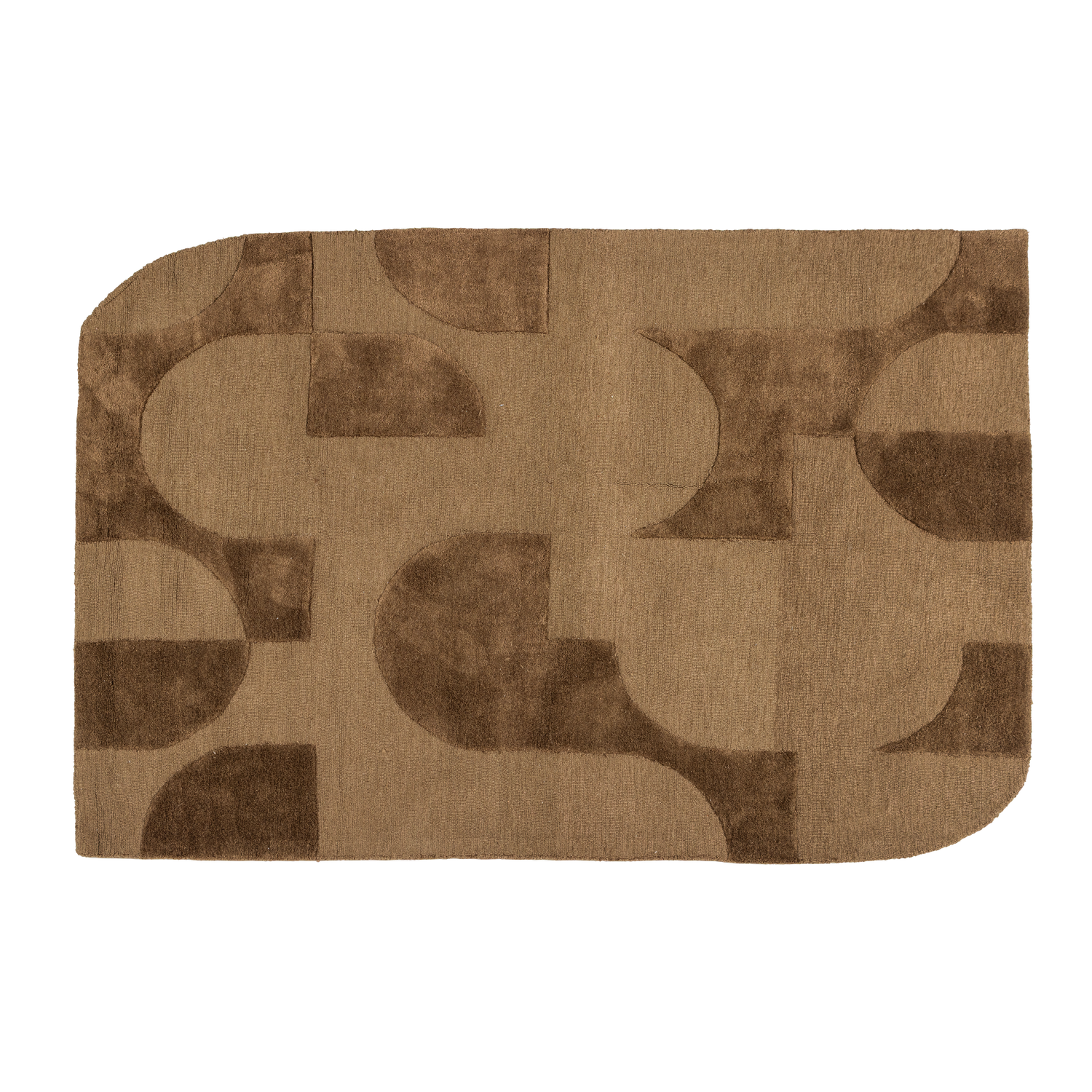 LIVO RUG VISCOSE/WOOL BROWN 170x240 CM